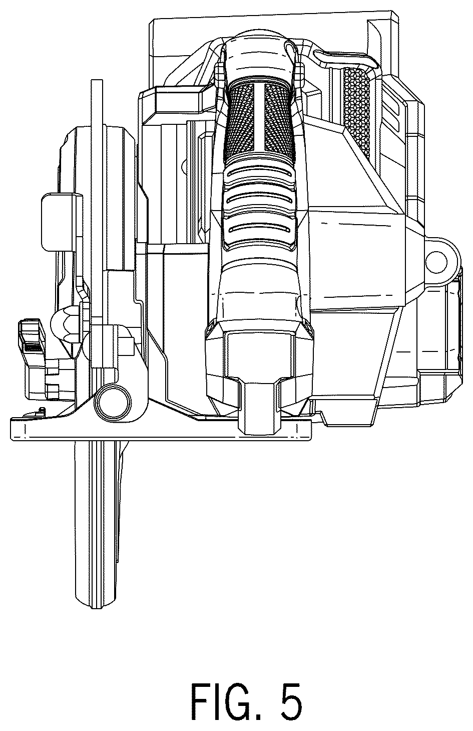 Patent USD1044450 Figure 5 – Circular saw