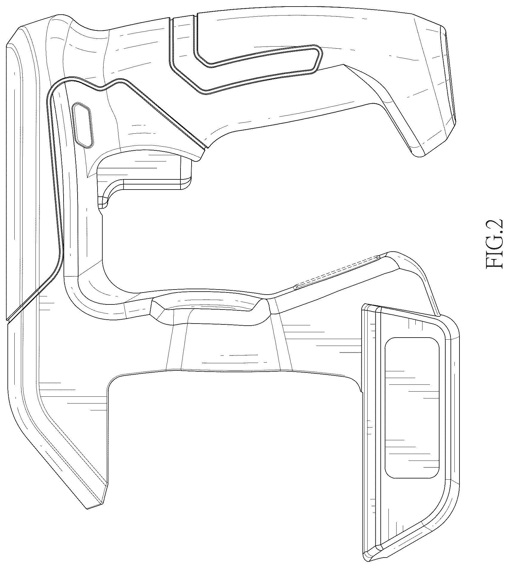 Patent USD1044452 Figure 2 – Part of case of power tool
