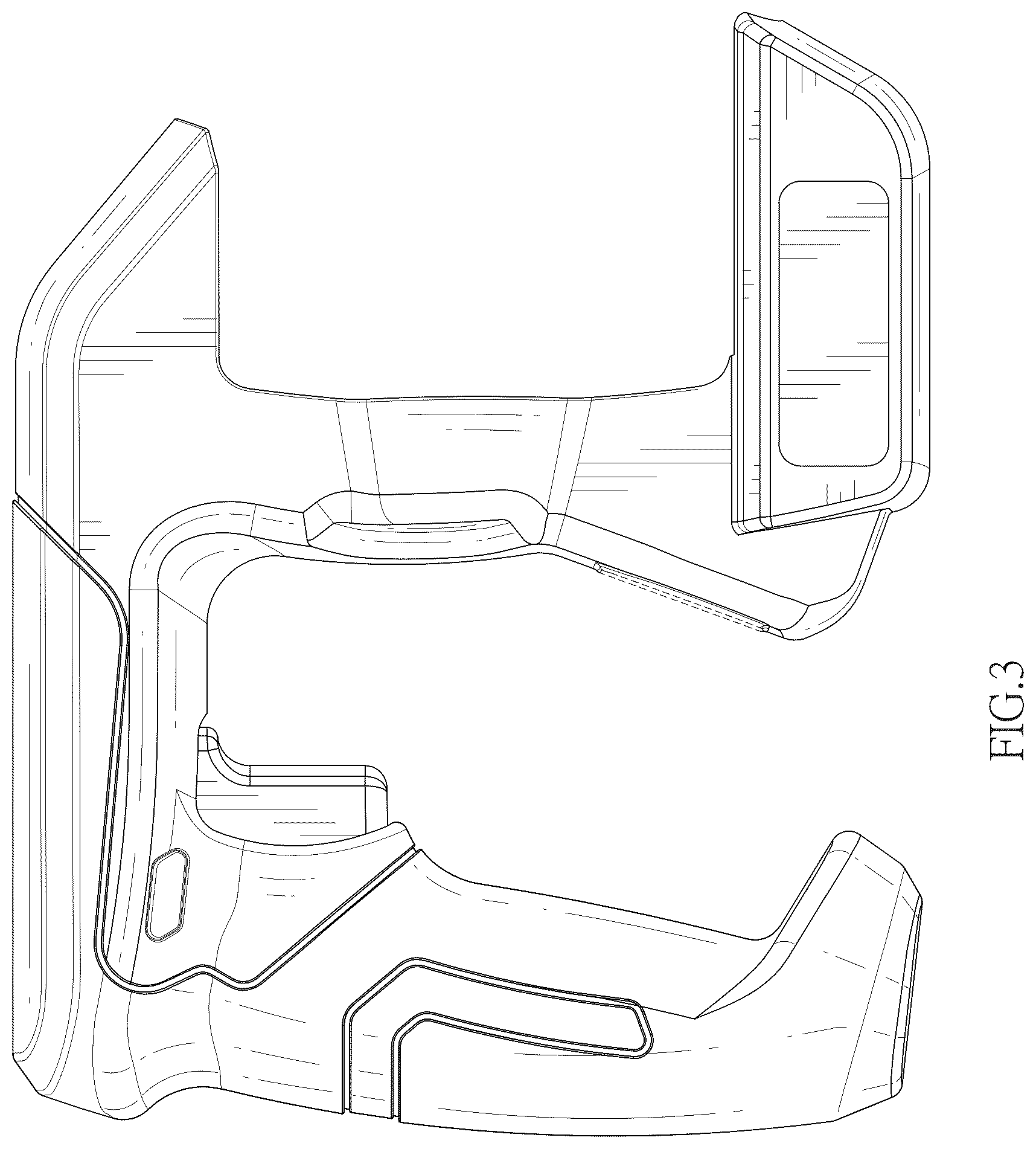 Patent USD1044452 Figure 3 – Part of case of power tool