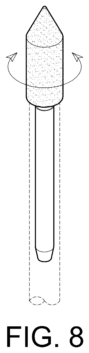 Patent USD1044455 Figure 4 – Arrow shaft grinder