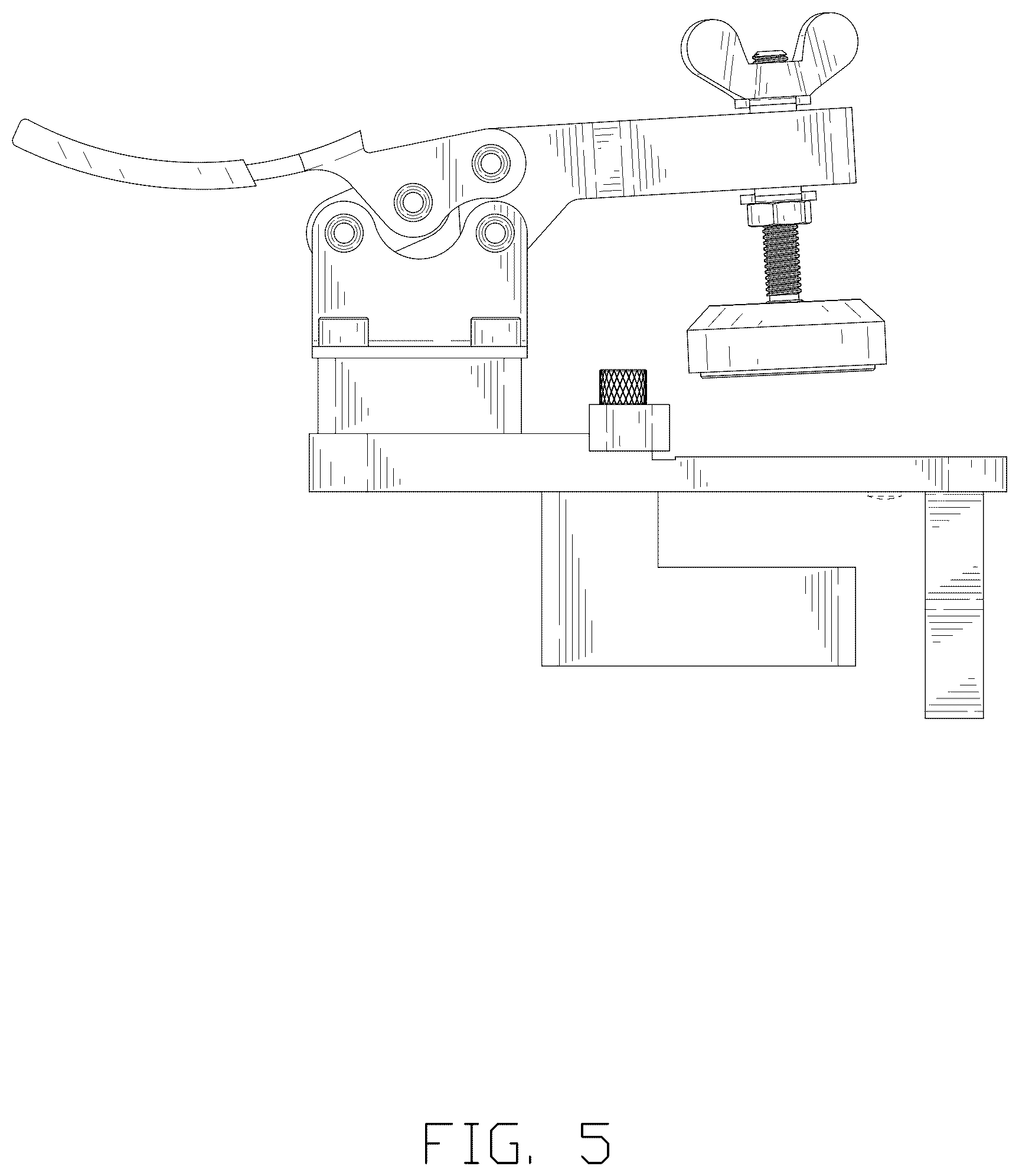 Patent USD1044456 Figure 5 – Combined hinge hole opener and positioner