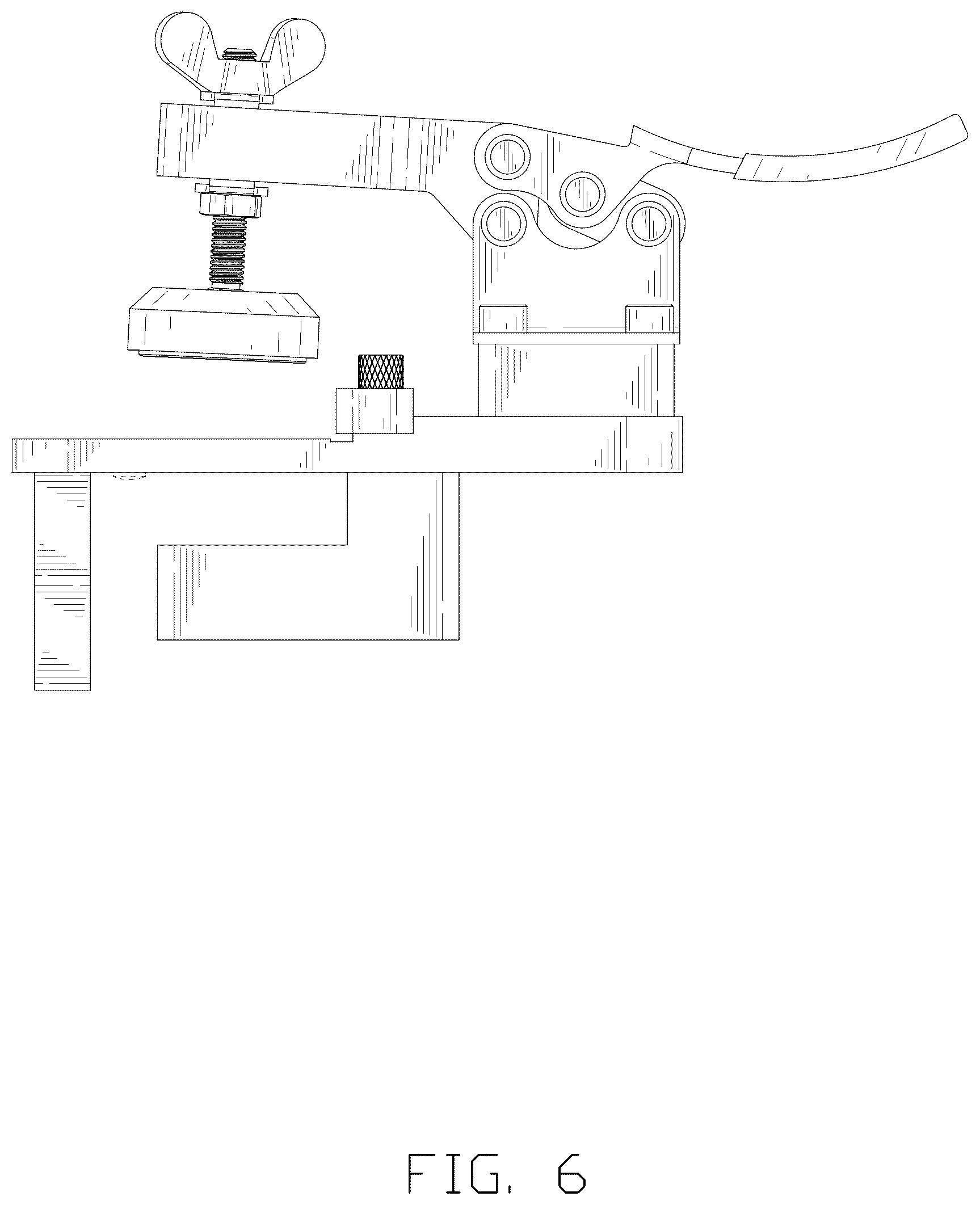 Patent USD1044456 Figure 6 – Combined hinge hole opener and positioner