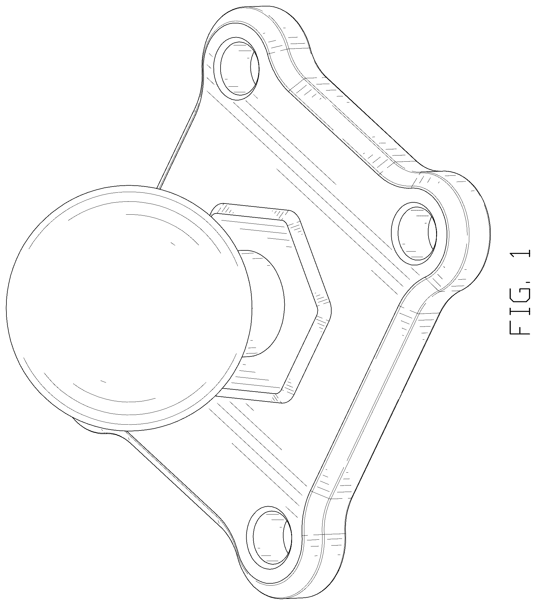 Patent USD1044457 Figure 1 – Clamp mount base