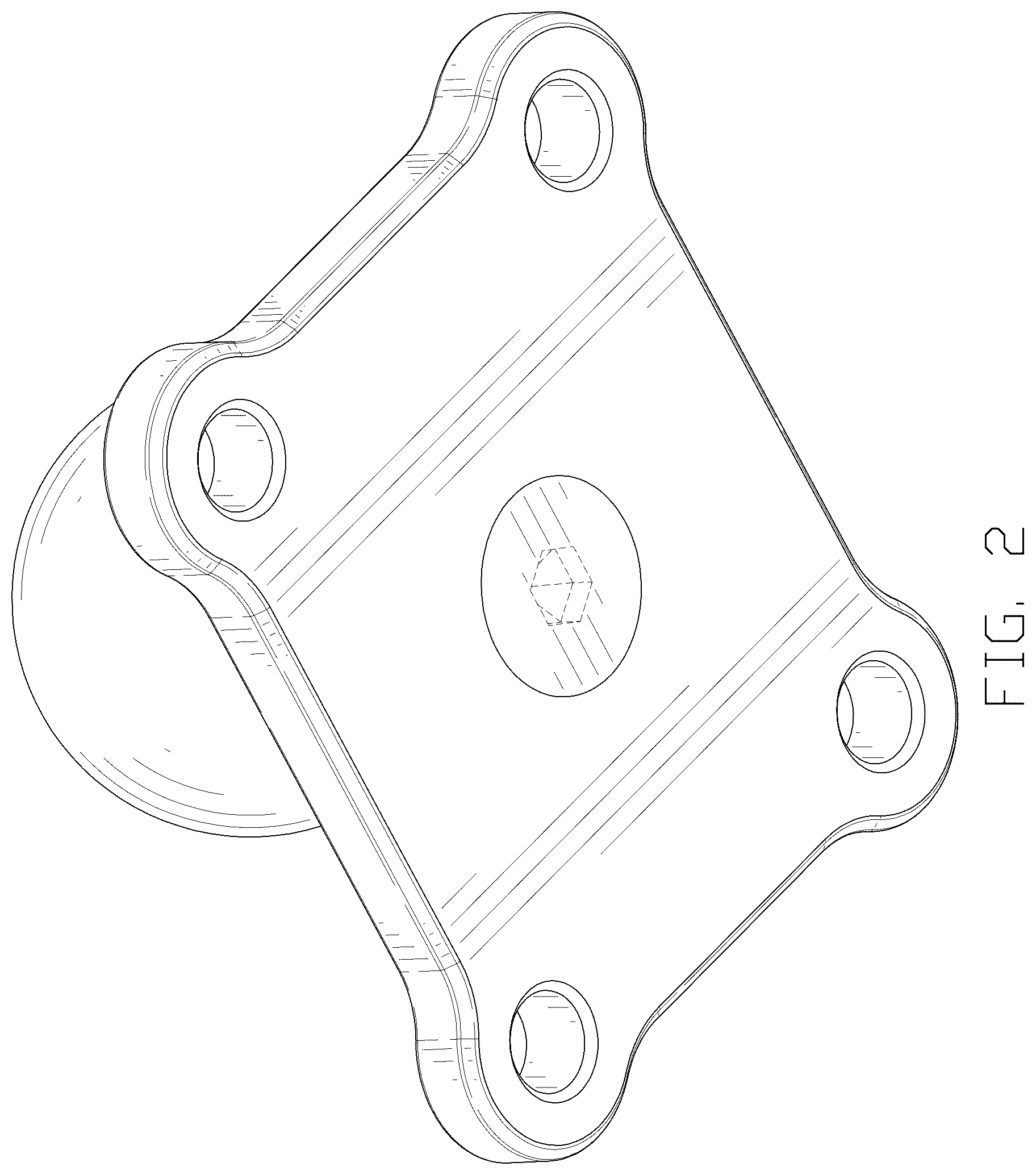 Patent USD1044457 Figure 2 – Clamp mount base