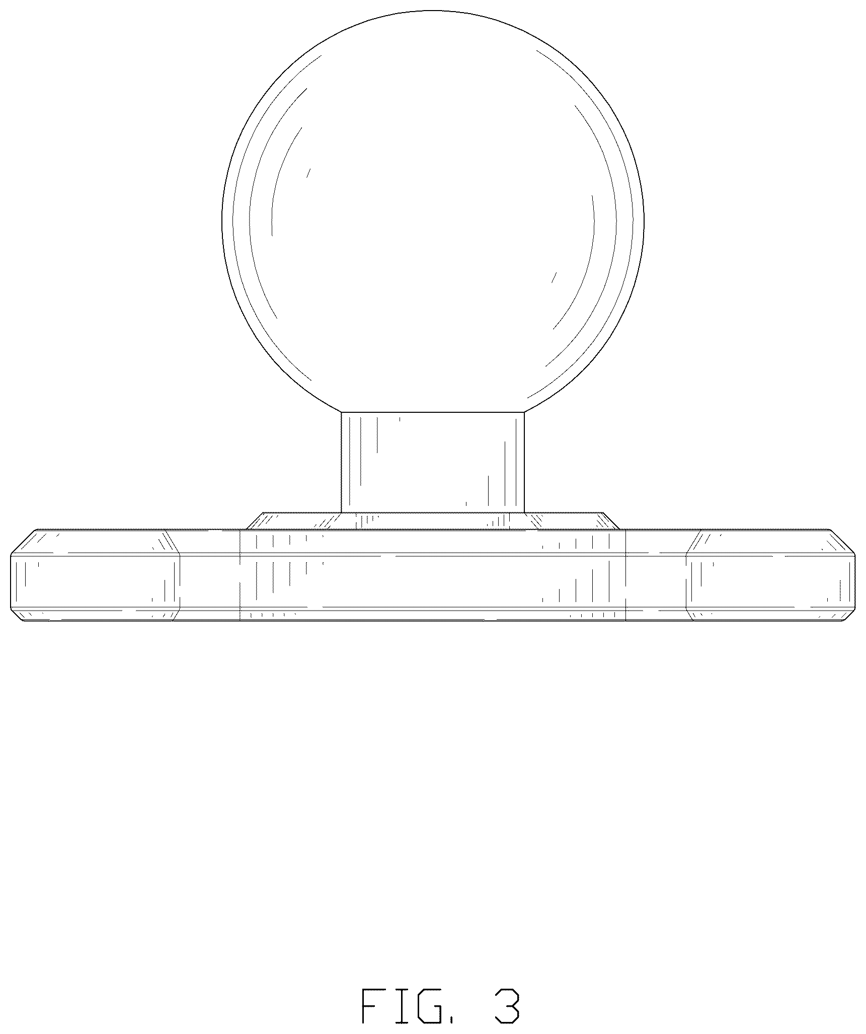 Patent USD1044457 Figure 3 – Clamp mount base