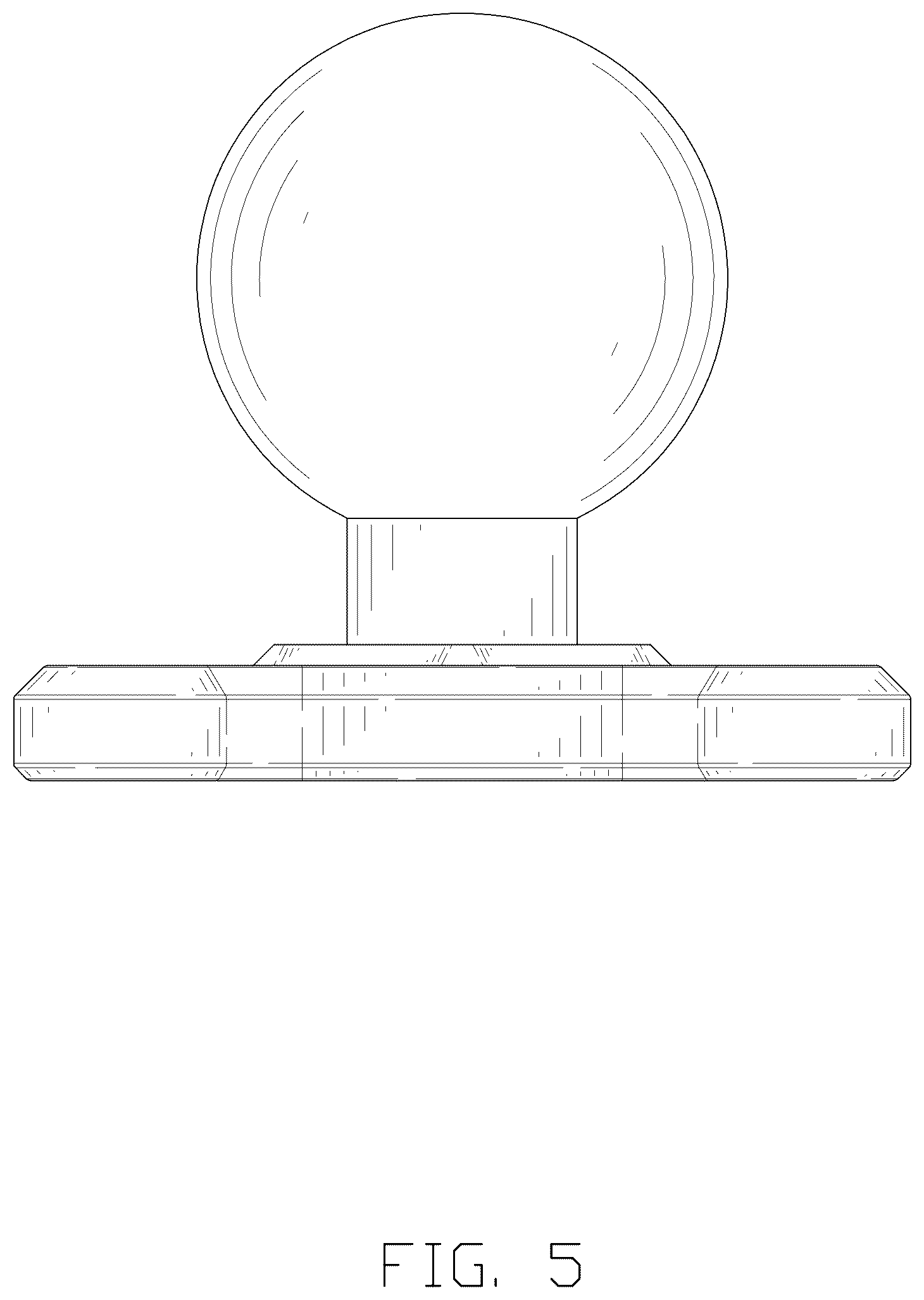 Patent USD1044457 Figure 5 – Clamp mount base