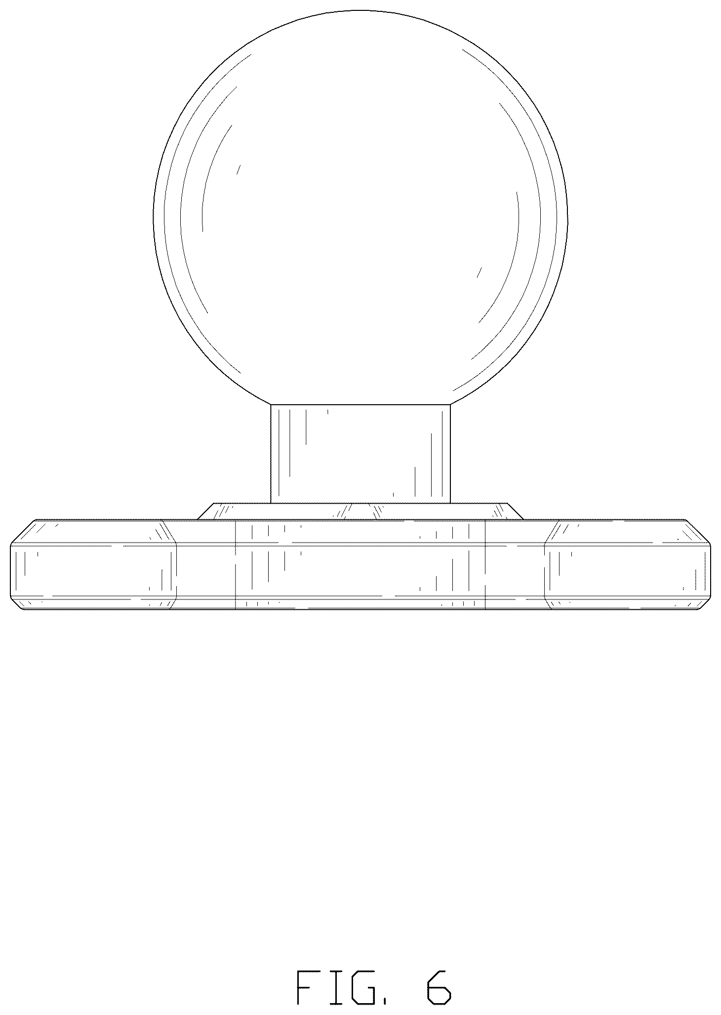 Patent USD1044457 Figure 6 – Clamp mount base