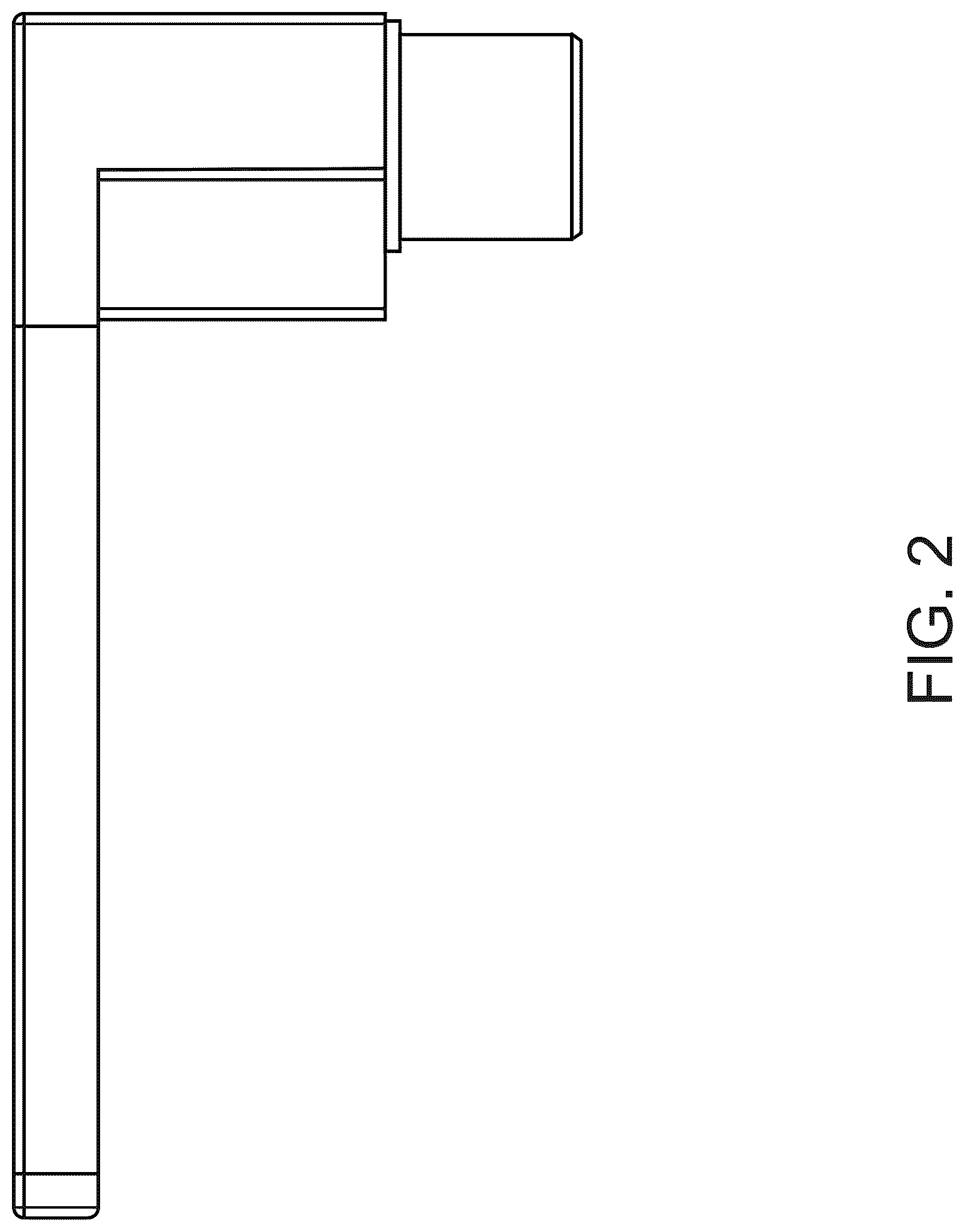 Patent USD1044464 Figure 2 – Door handle