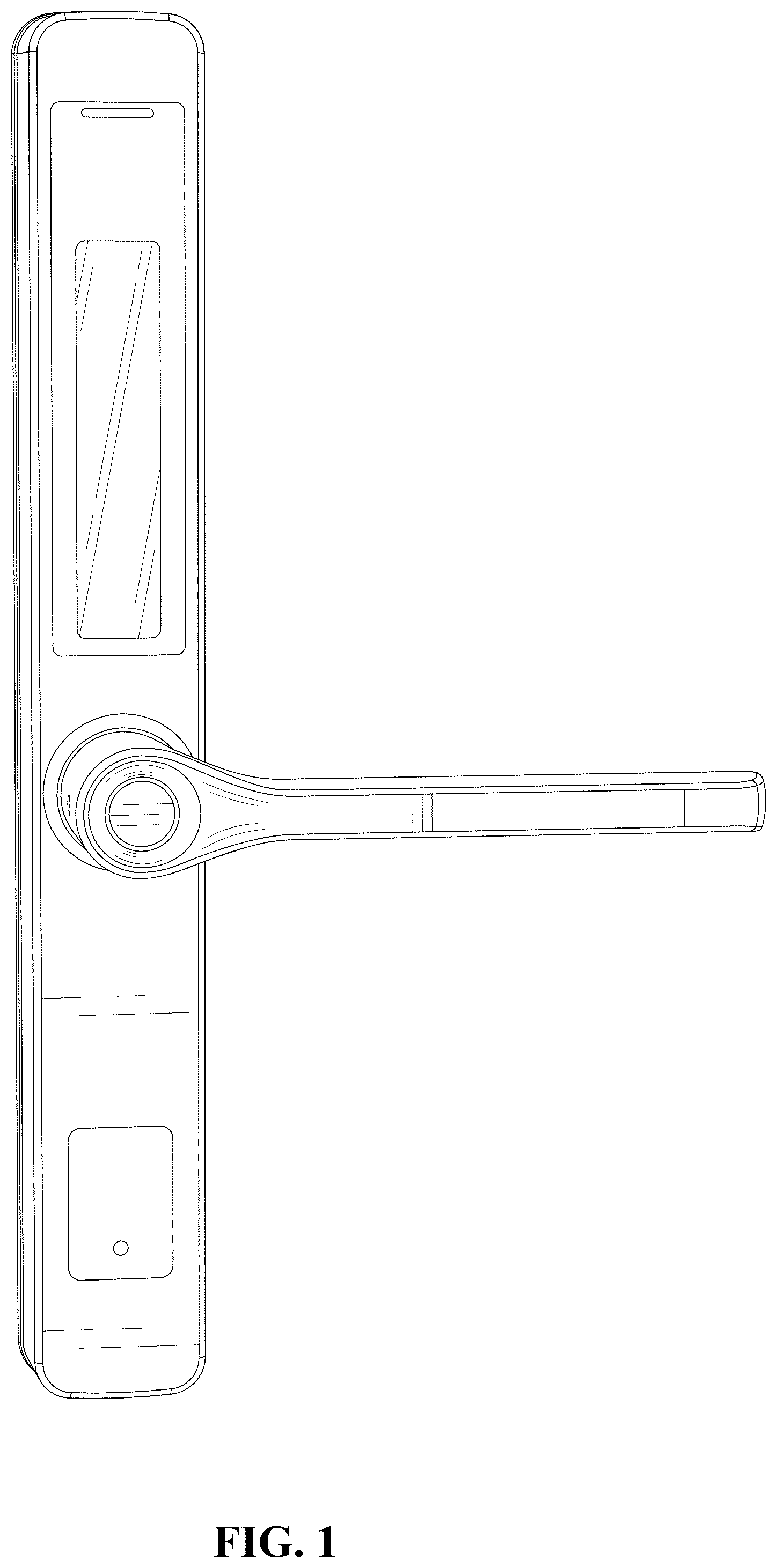 Patent USD1044465 Figure 1 – Smart door lock