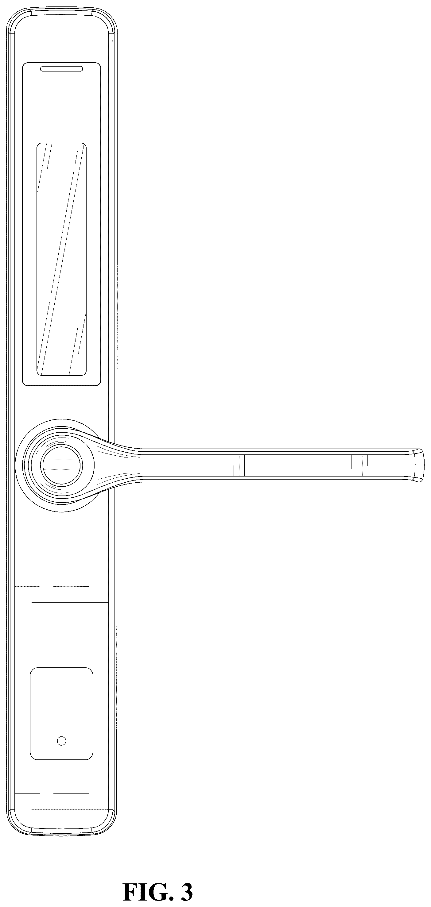 Patent USD1044465 Figure 3 – Smart door lock
