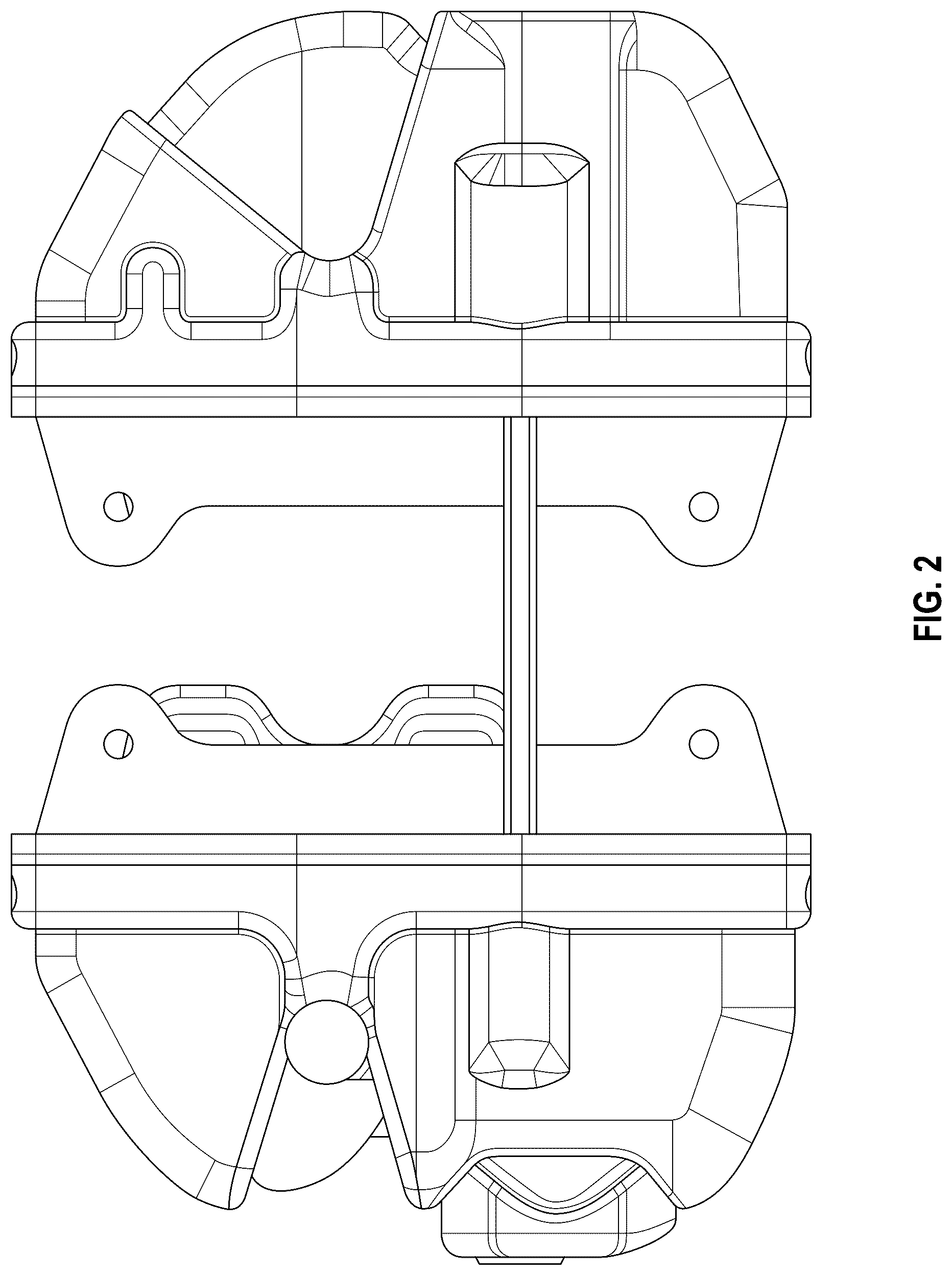 Patent USD1044469 Figure 2 – Key lockable double sided gate latch