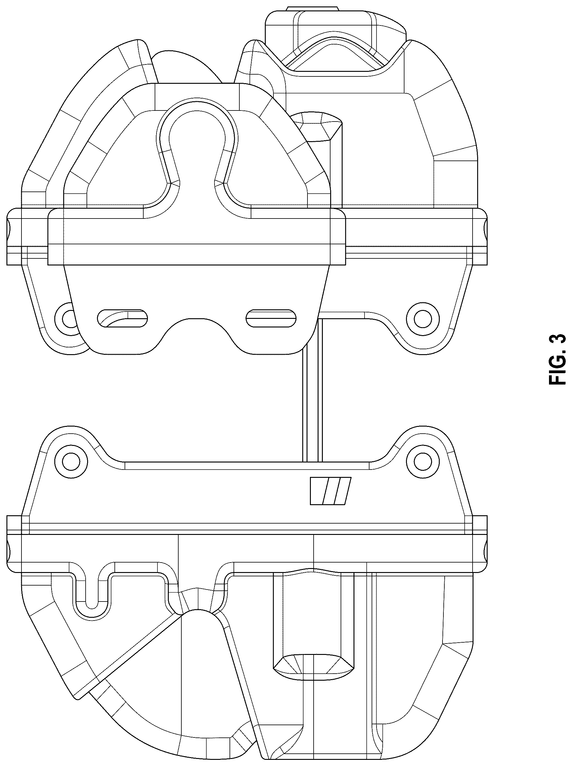Patent USD1044469 Figure 3 – Key lockable double sided gate latch