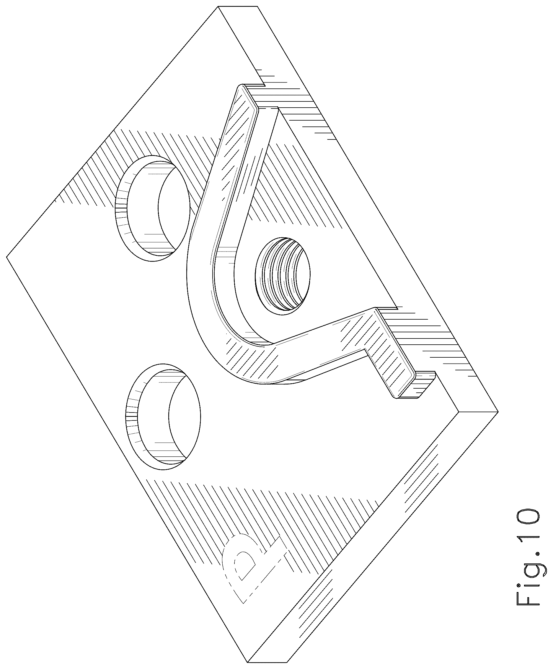 Patent USD1044473 Figure 8 – Vehicle door latch adaptor