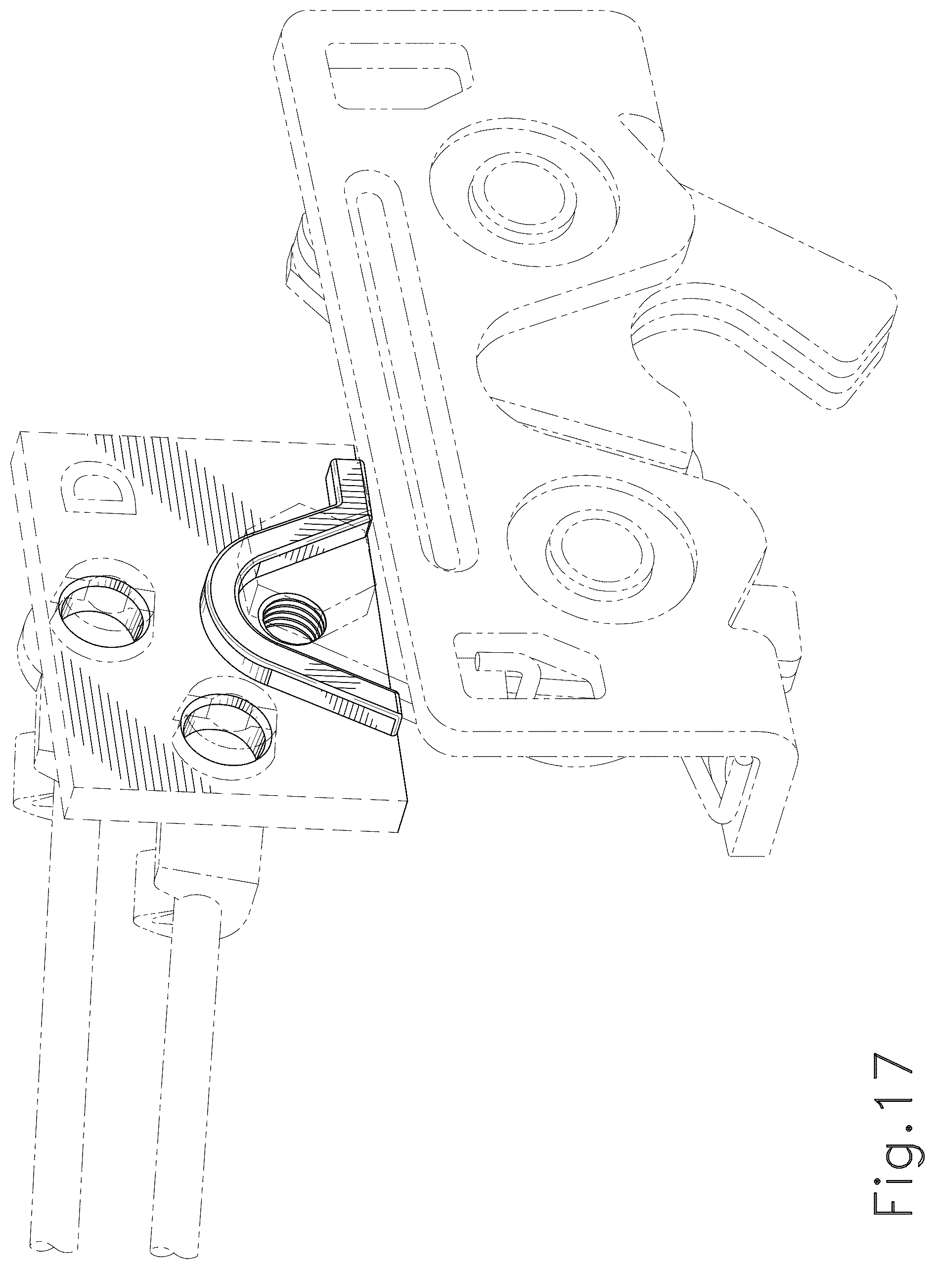 Patent USD1044473 Figure 13 – Vehicle door latch adaptor