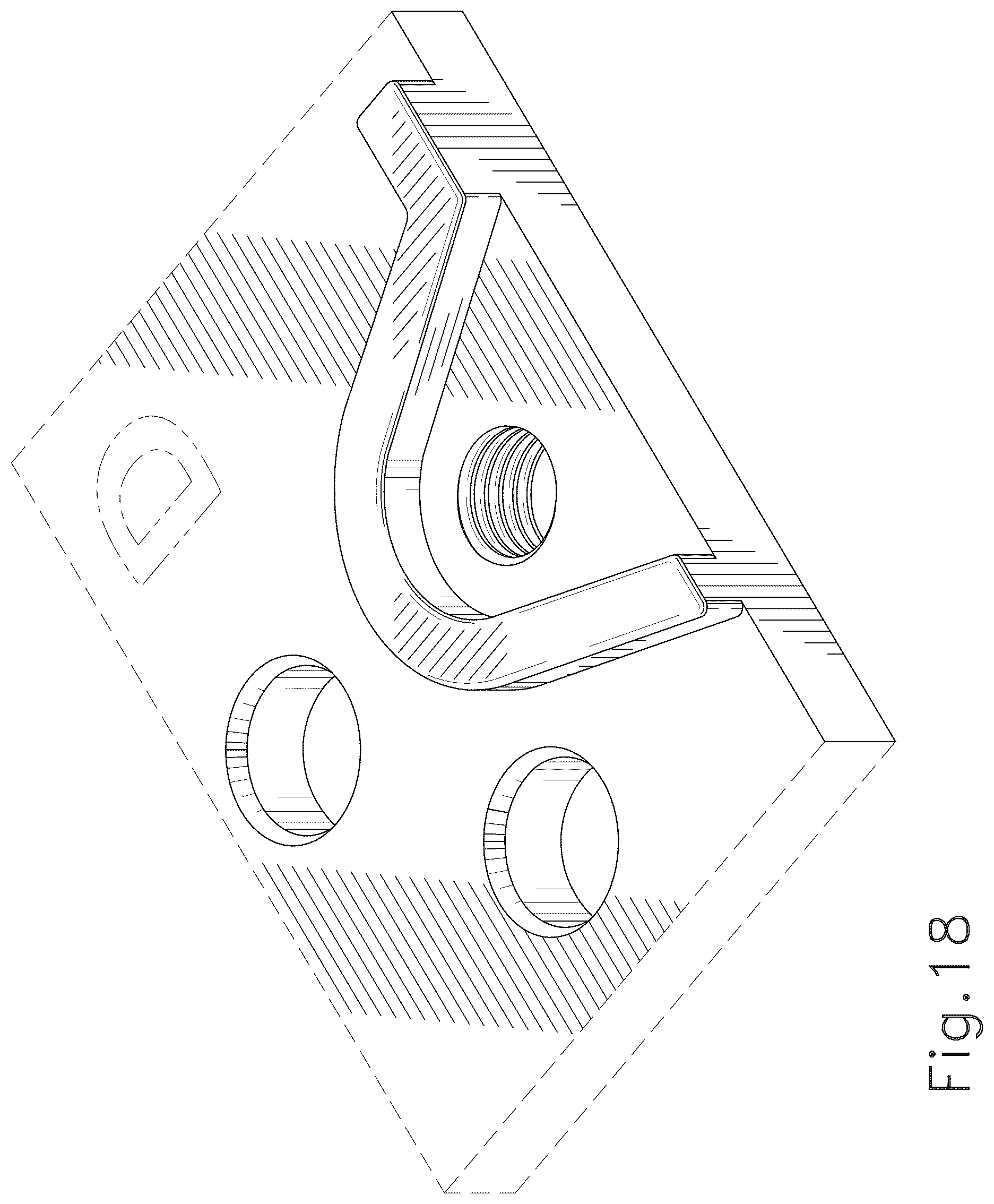 Patent USD1044473 Figure 14 – Vehicle door latch adaptor