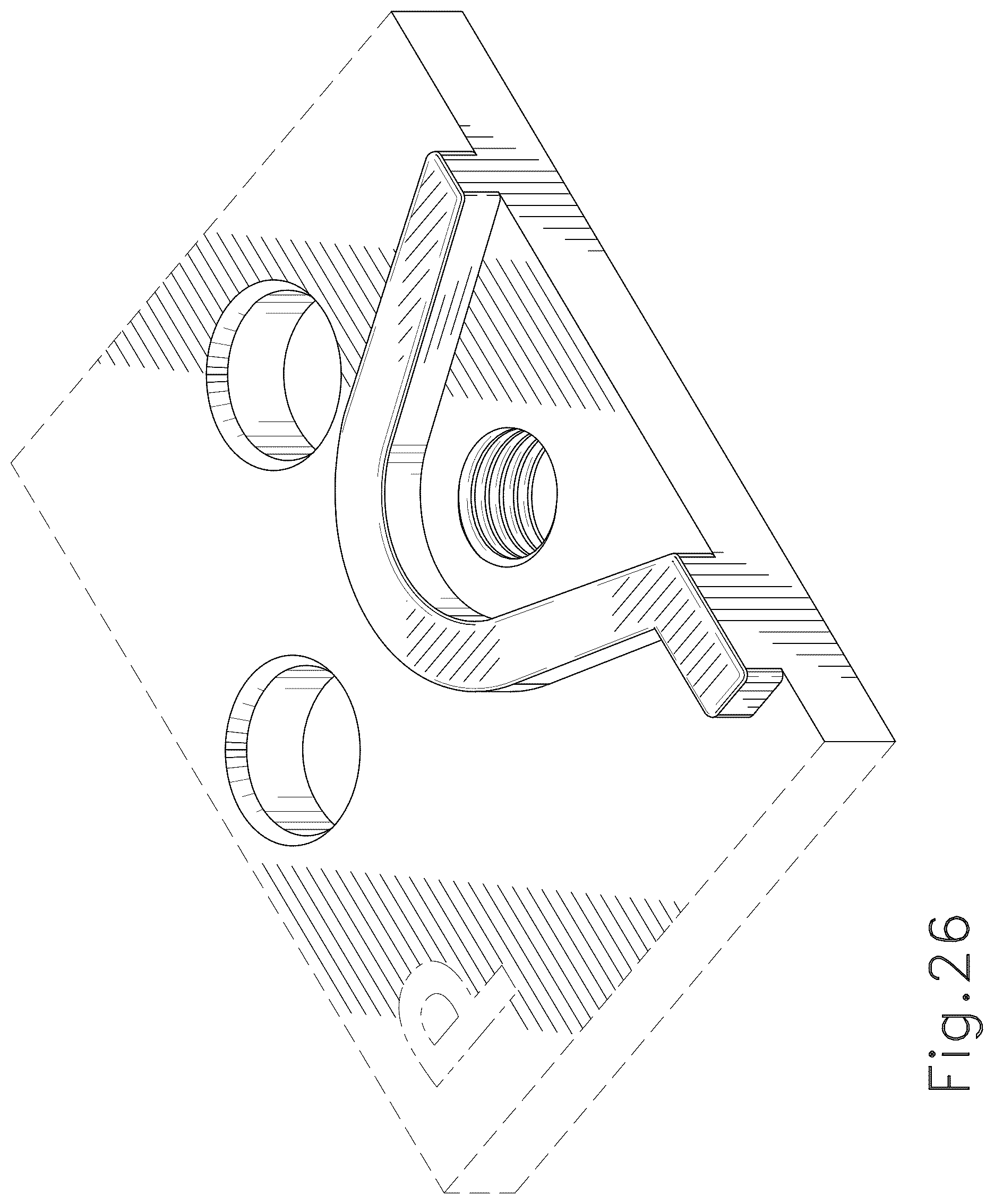 Patent USD1044473 Figure 20 – Vehicle door latch adaptor