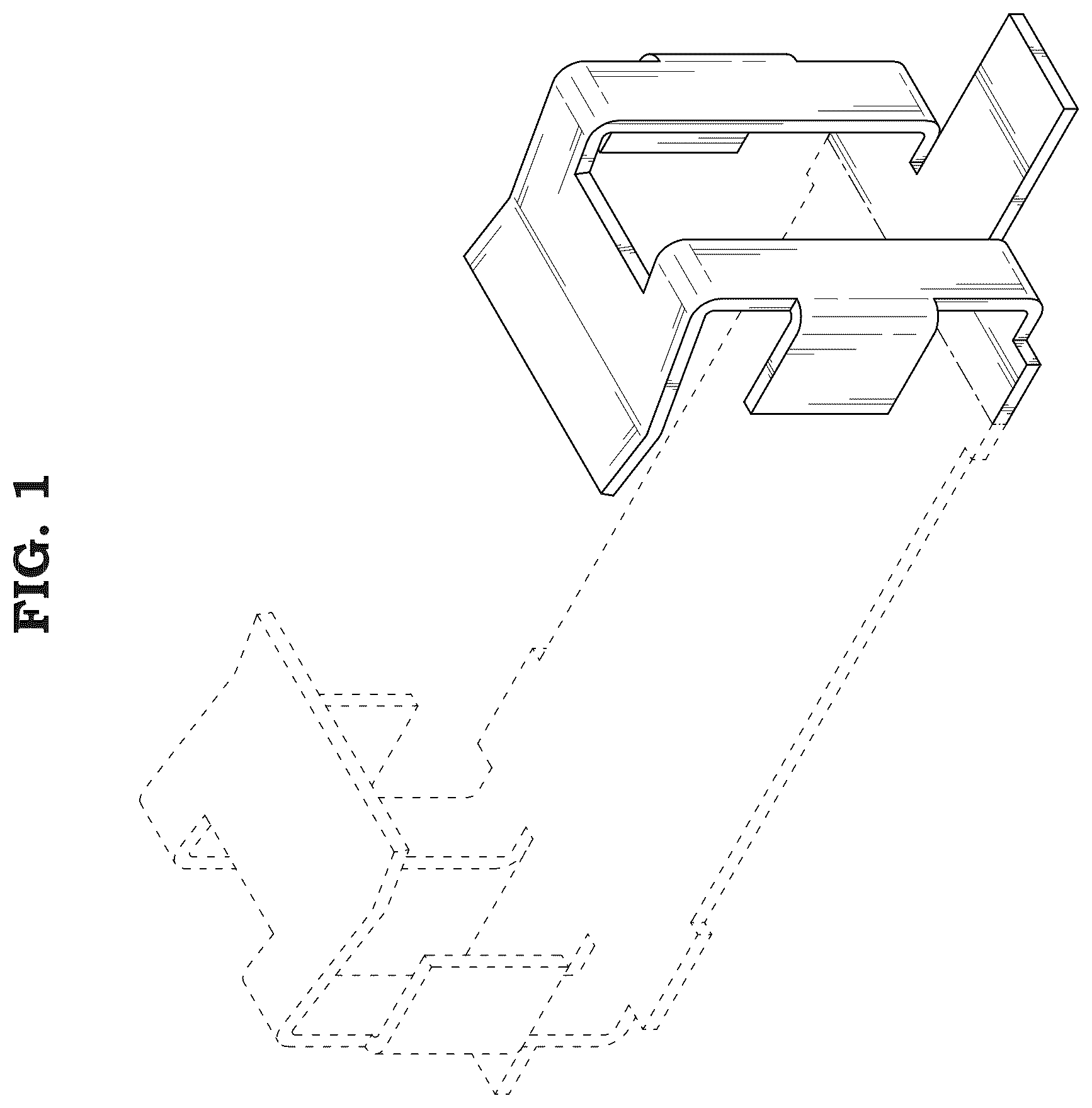 Patent USD1044475 — Mounting bracket for RFID module — Figure 1