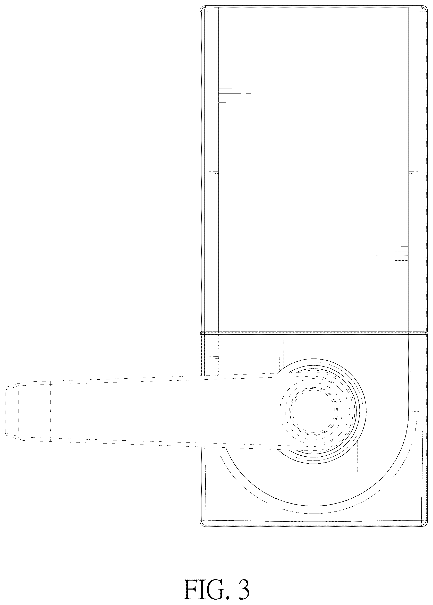 Patent USD1044477 Figure 3 – Lock escutcheon
