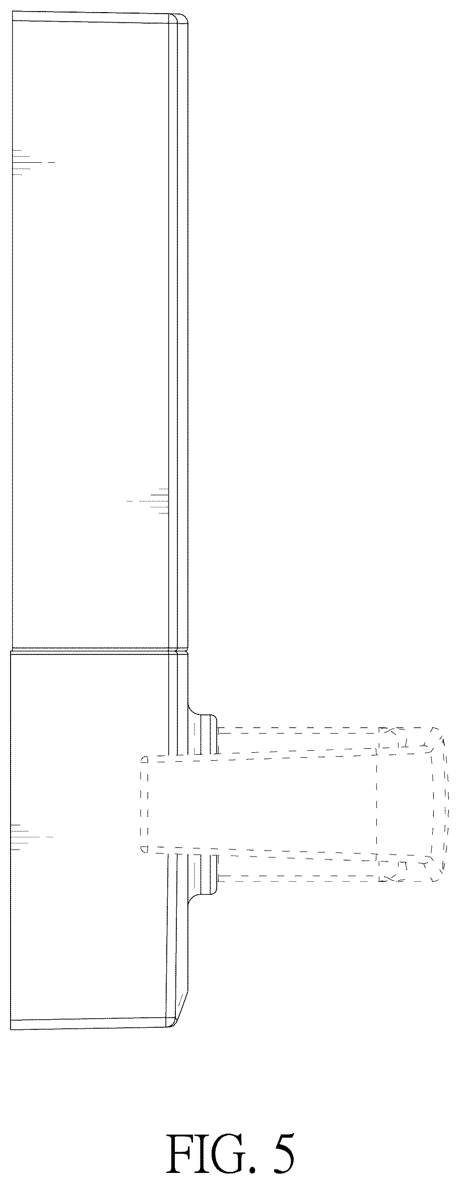 Patent USD1044477 Figure 5 – Lock escutcheon