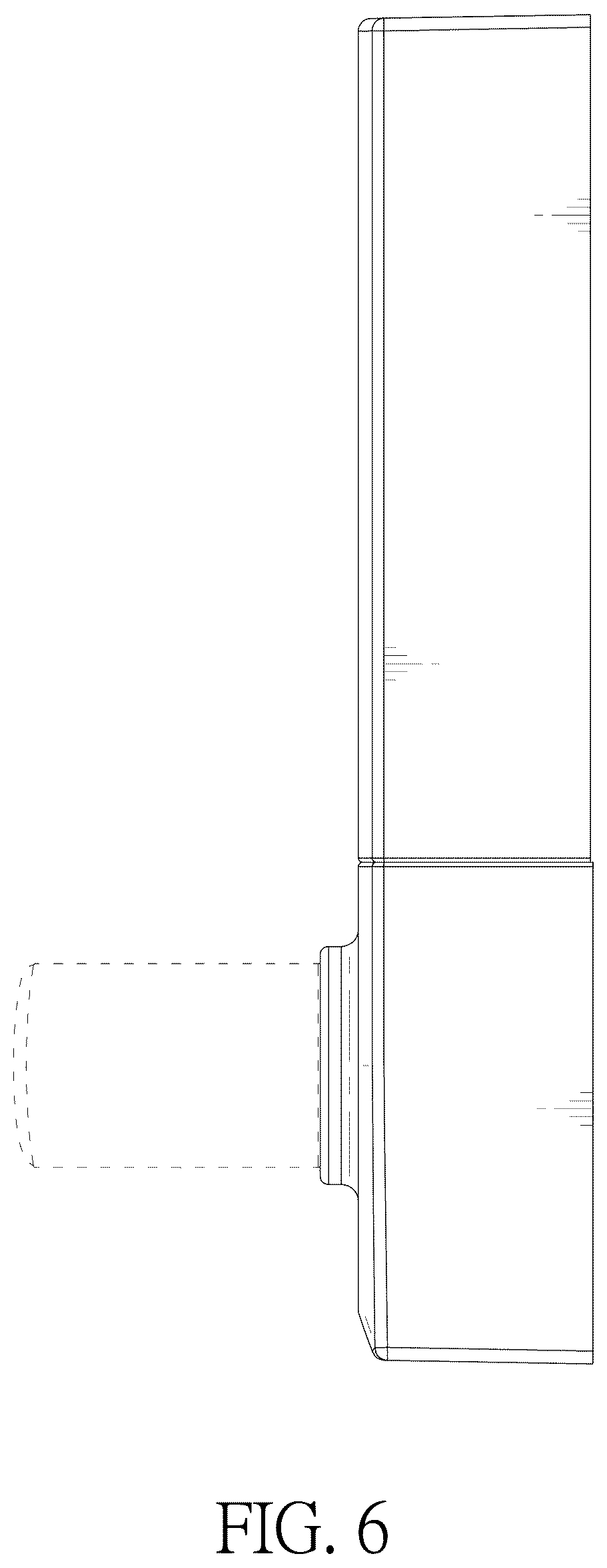 Patent USD1044477 Figure 6 – Lock escutcheon
