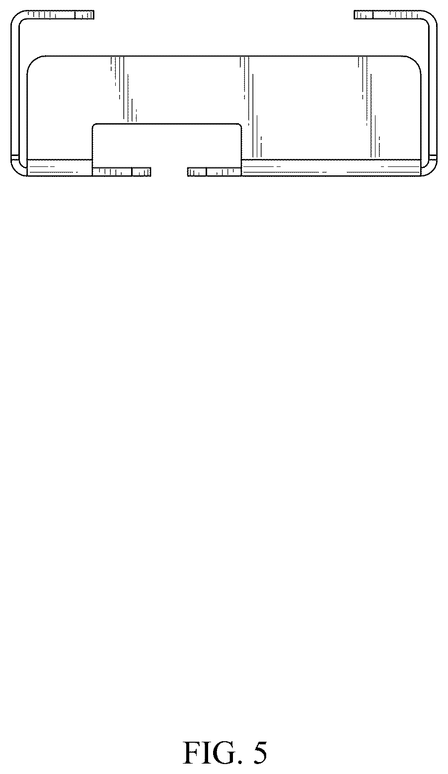 Patent USD1044479 Figure 5 – Universal wall mount for hooks