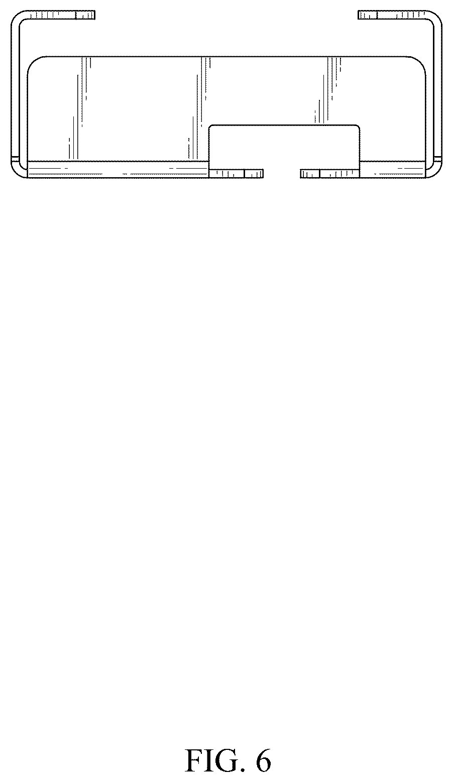 Patent USD1044479 Figure 6 – Universal wall mount for hooks