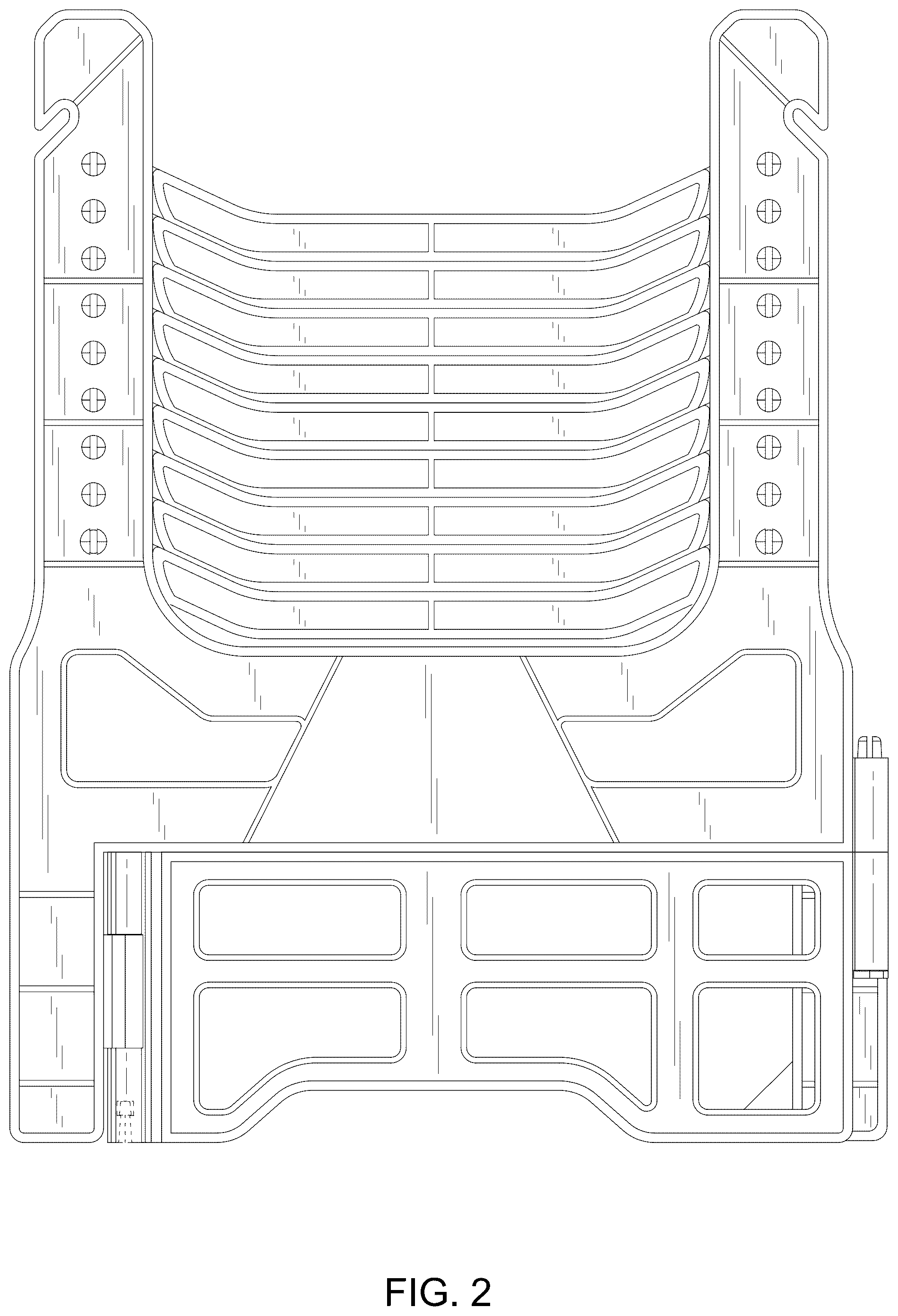 Patent USD1044484 Figure 2 – Sewer hose support