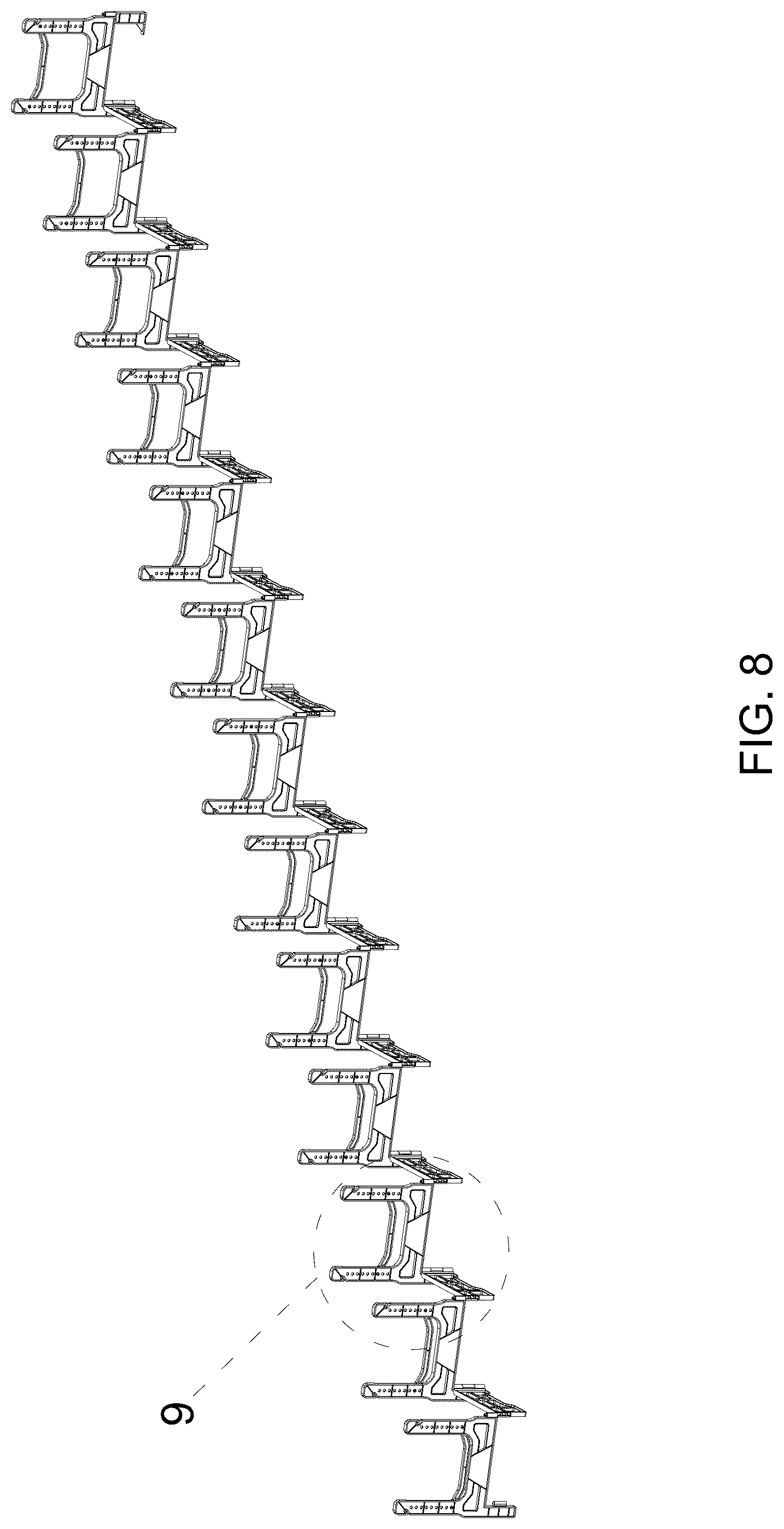 Patent USD1044484 Figure 8 – Sewer hose support