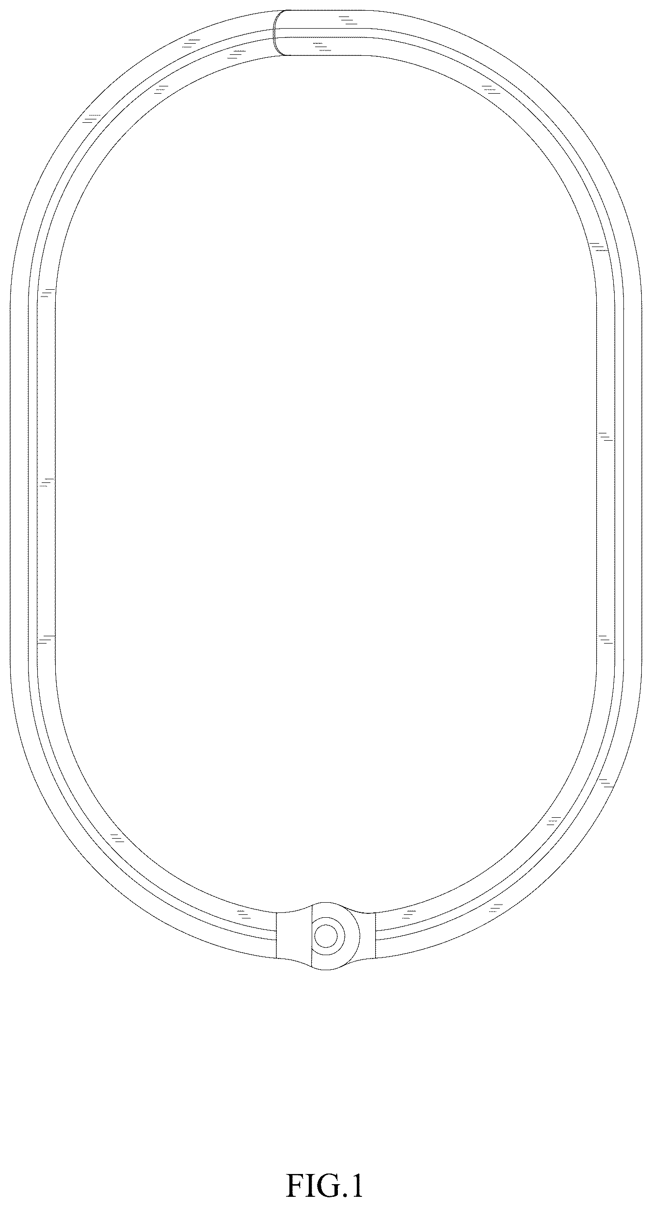 Patent USD1044486 Figure 1 – Shower curtain hook