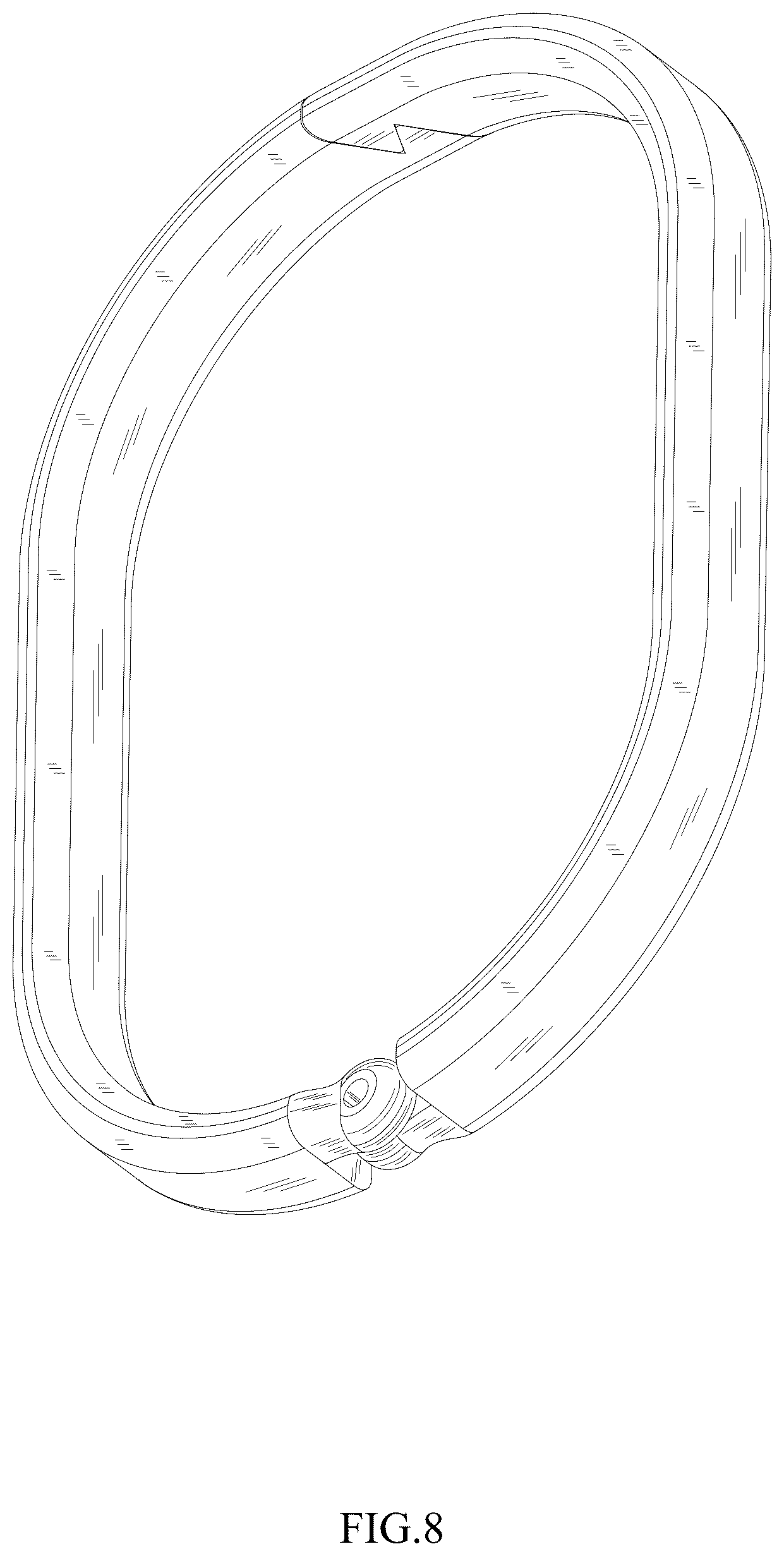 Patent USD1044486 Figure 8 – Shower curtain hook