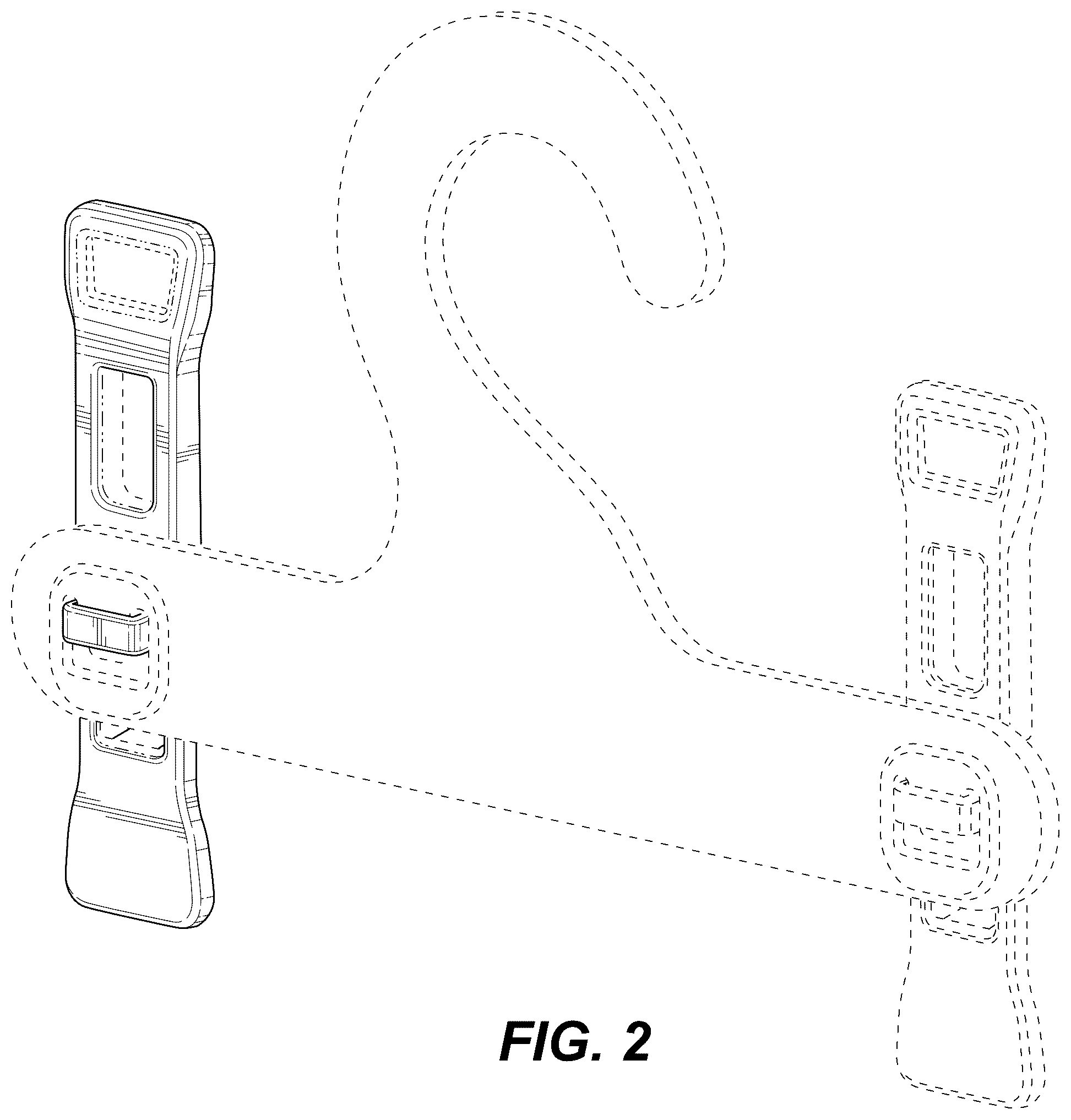 Patent USD1044488 Figure 2 – Plastic bottom clasp for paper hanger