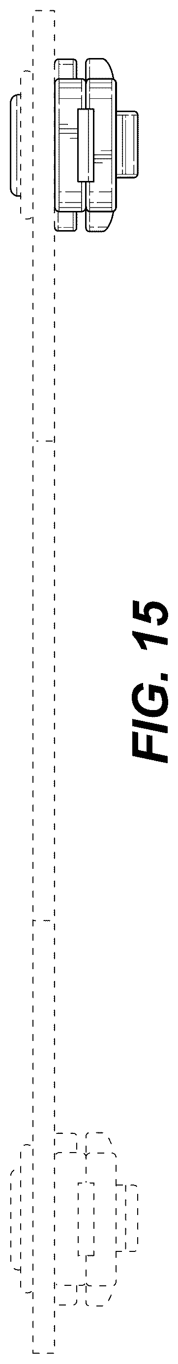 Patent USD1044488 Figure 15 – Plastic bottom clasp for paper hanger