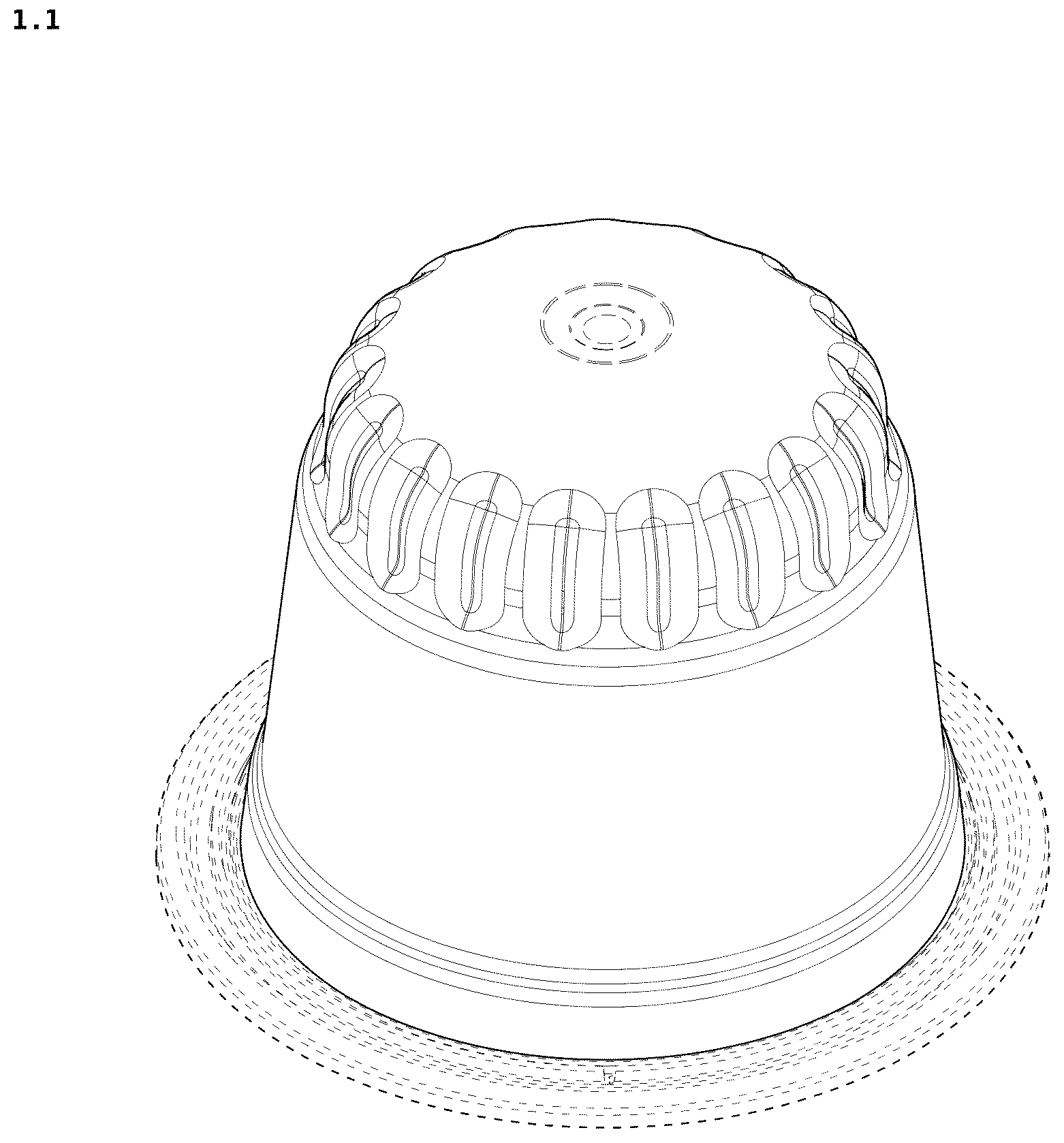 Patent USD1044491 Figure 1 – Capsule