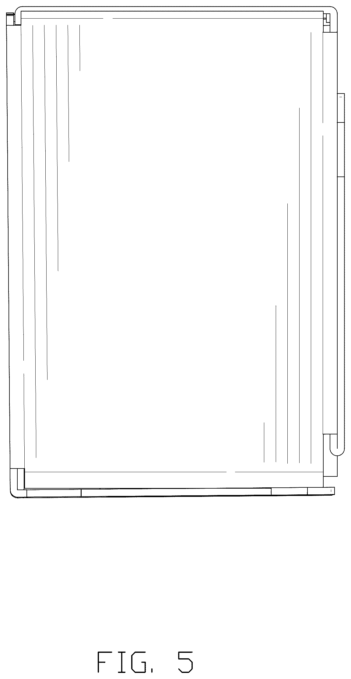 Patent USD1044493 Figure 5 – Packing box
