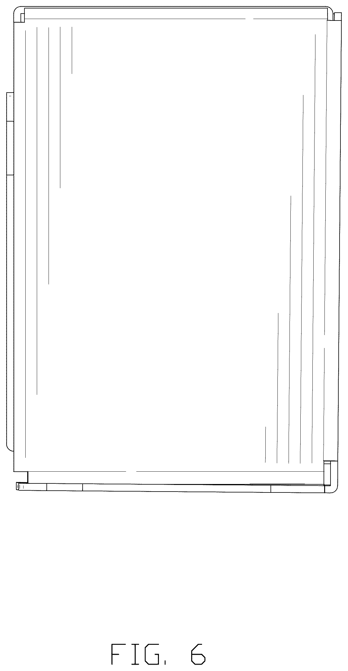 Patent USD1044493 Figure 6 – Packing box