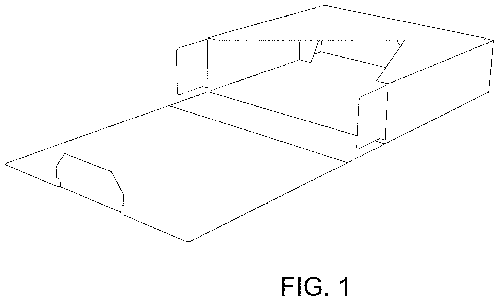 Patent USD1044495 Figure 1 – Packaging box