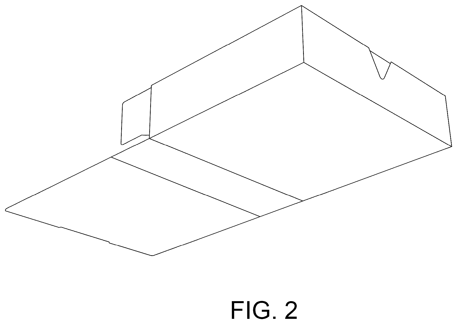 Patent USD1044495 Figure 2 – Packaging box