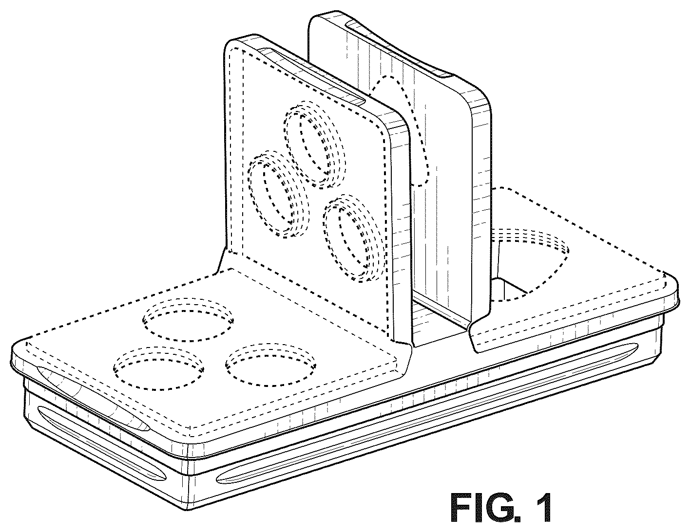 Patent USD1044498 Figure 1 – Receptacle lid