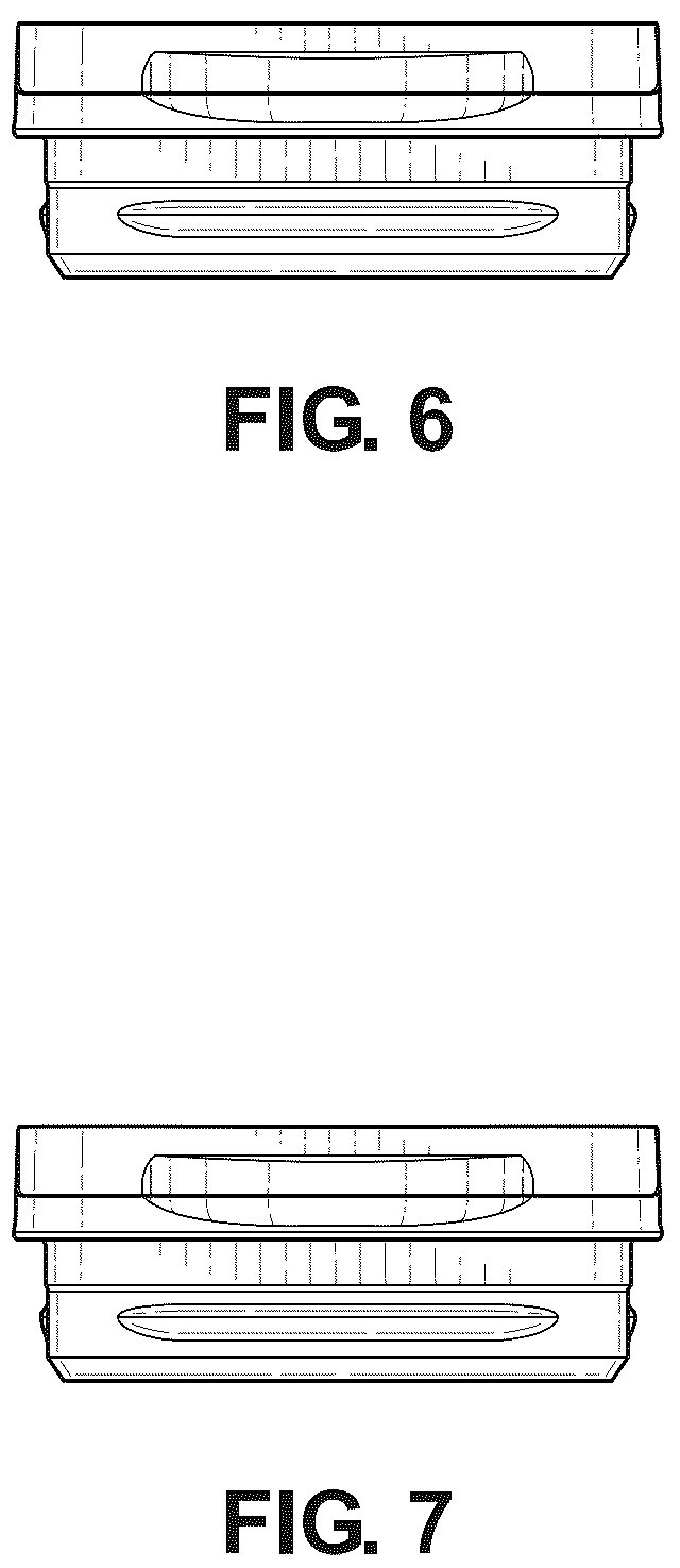 Patent USD1044498 Figure 5 – Receptacle lid