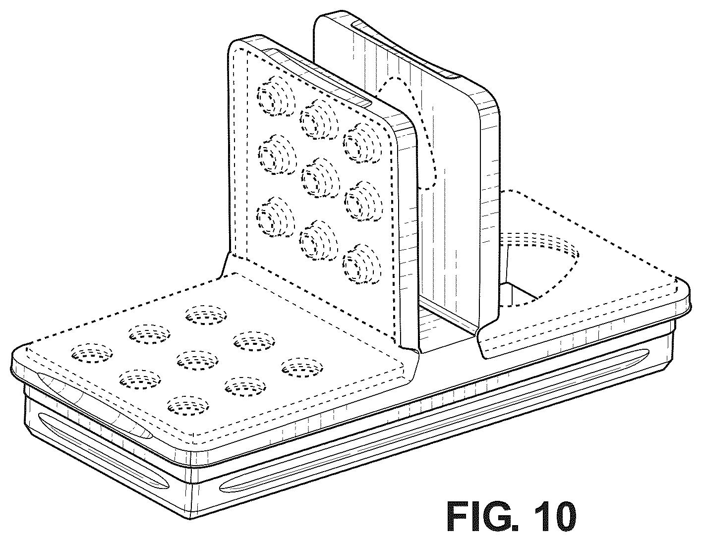 Patent USD1044498 Figure 7 – Receptacle lid