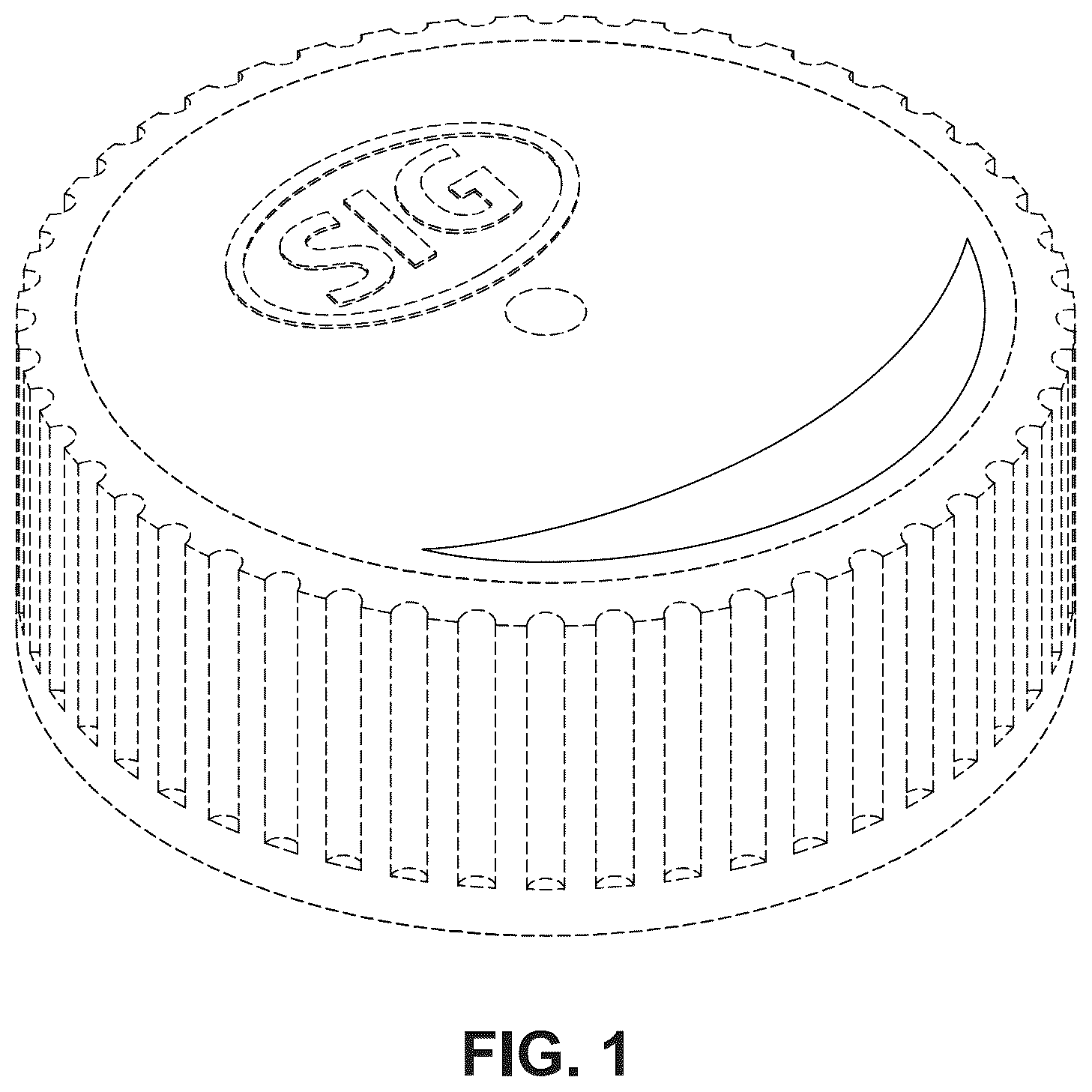 Patent USD1044500 Figure 1 – Container closure