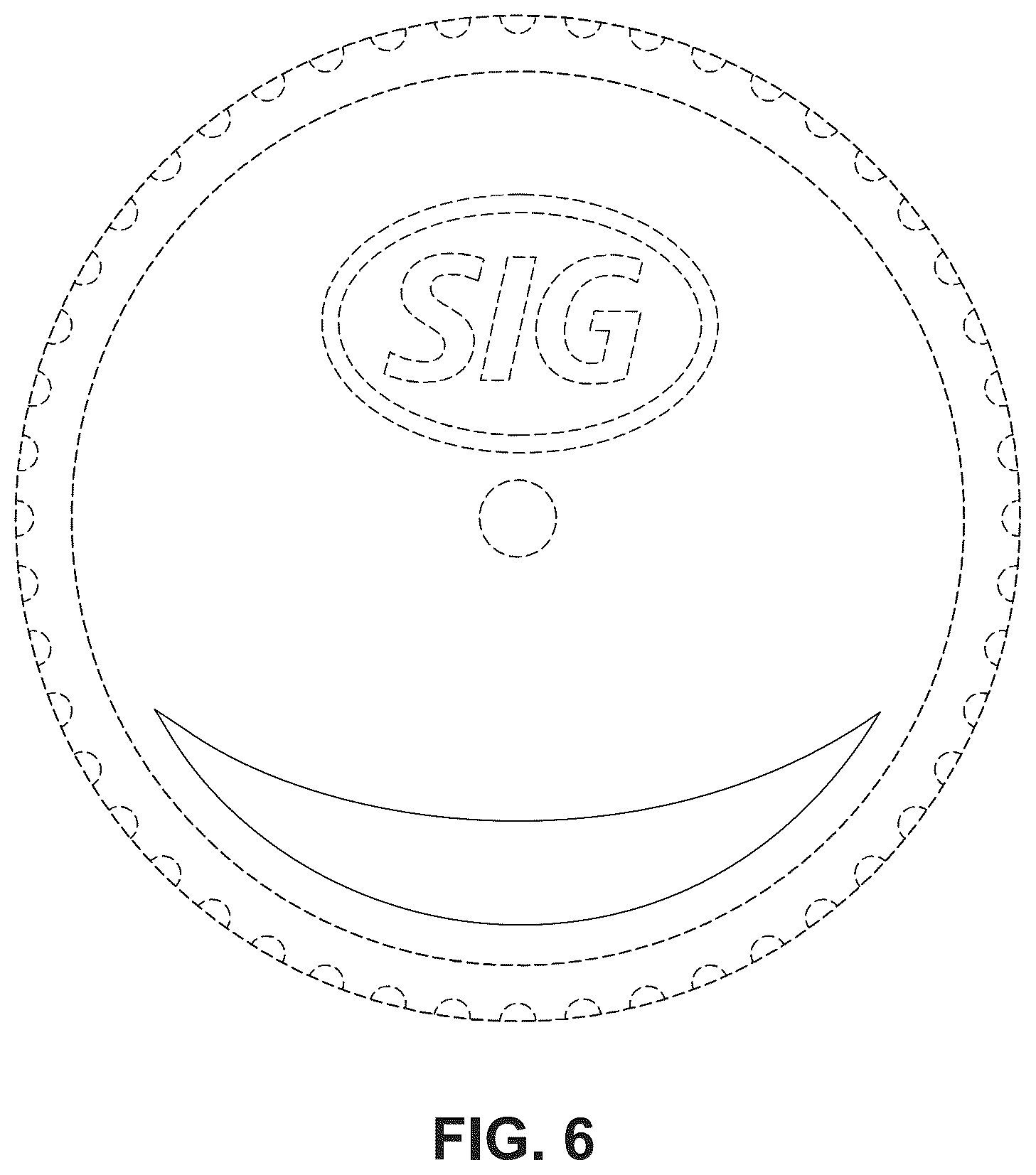 Patent USD1044500 Figure 6 – Container closure