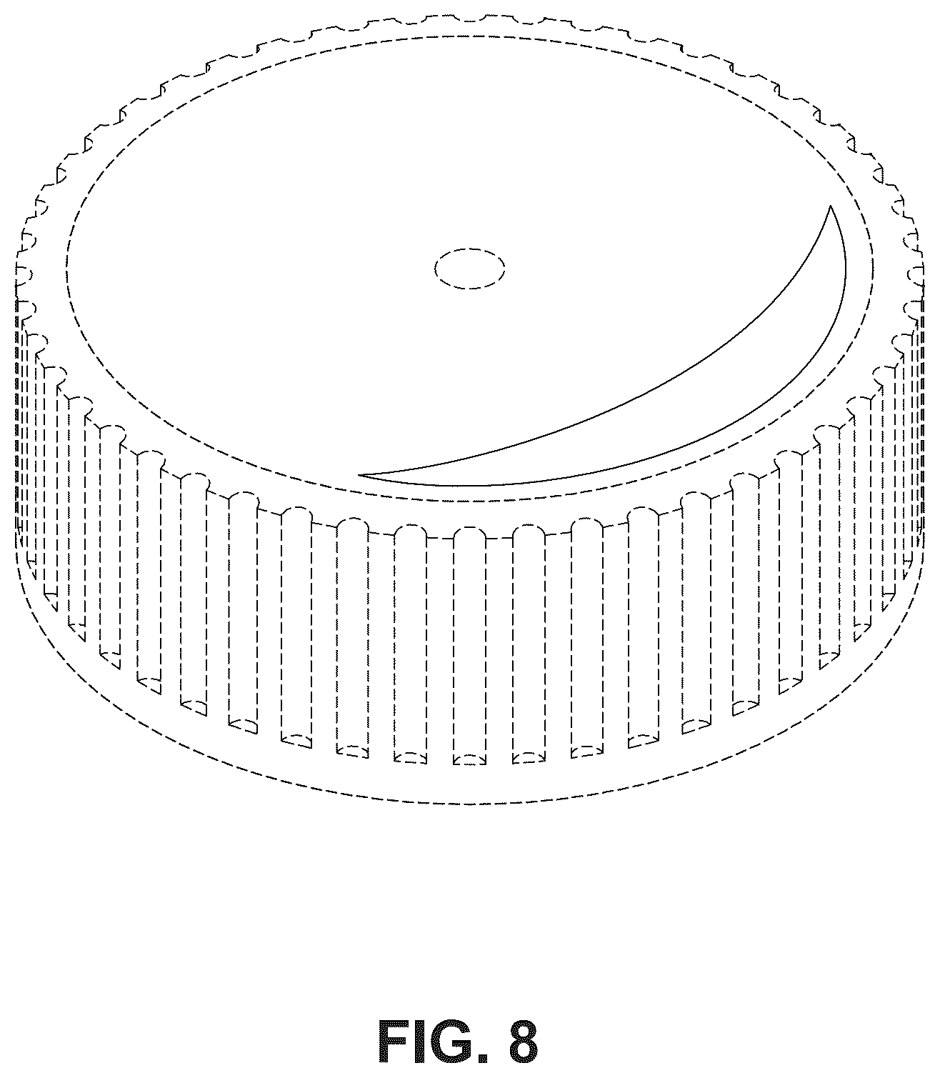 Patent USD1044500 Figure 8 – Container closure