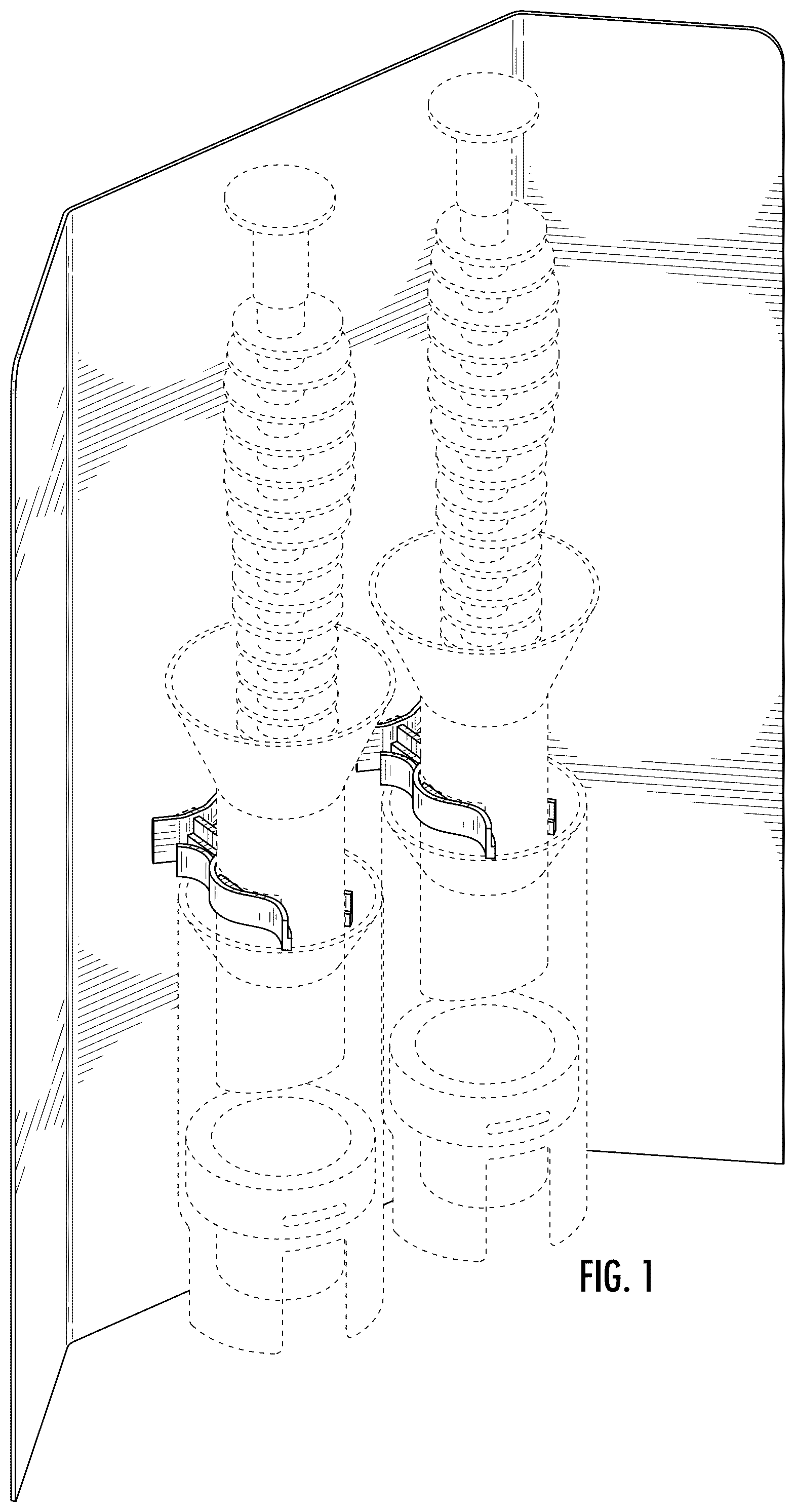 Patent USD1044501 Figure 1 – Packaging for oral care device