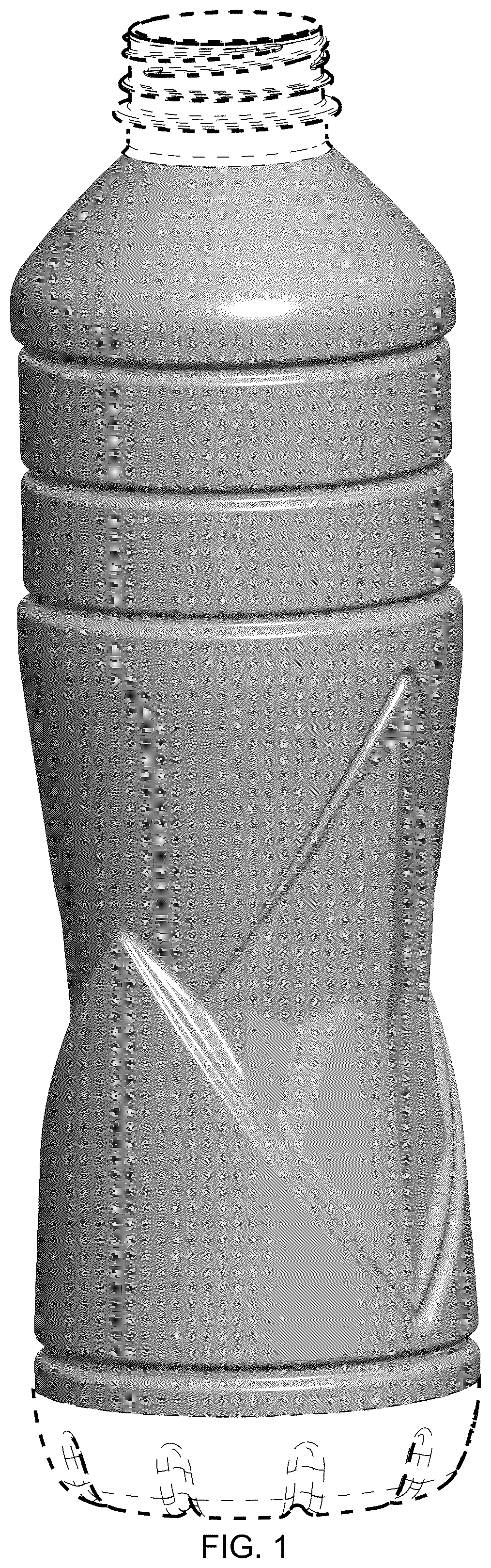 Patent USD1044505 Figure 1 – Beverage bottle