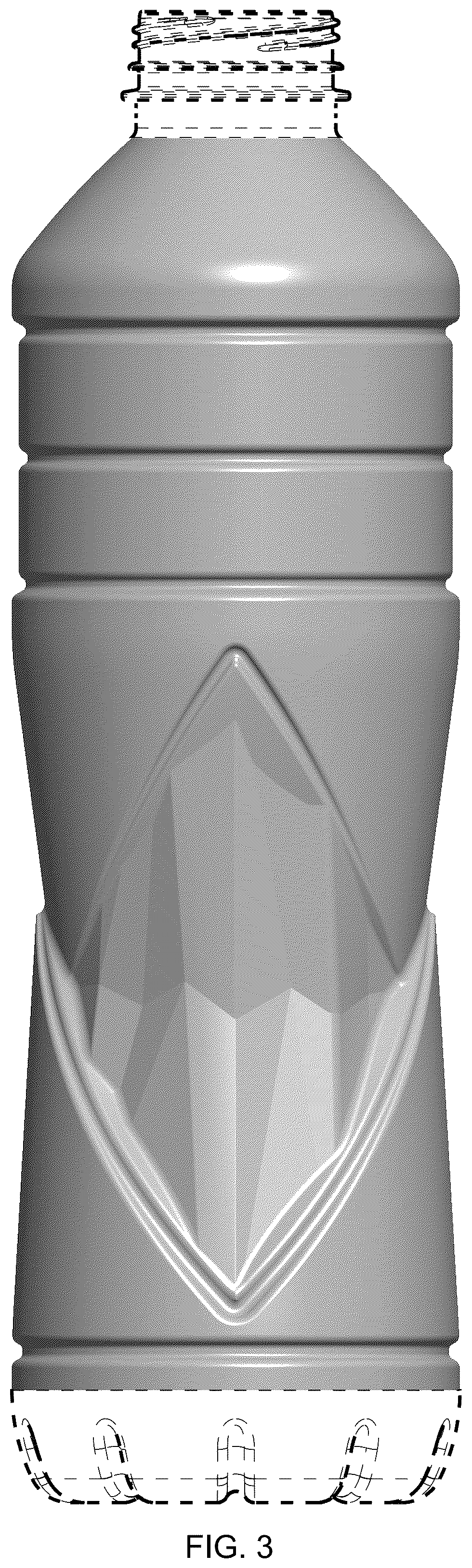 Patent USD1044505 Figure 3 – Beverage bottle