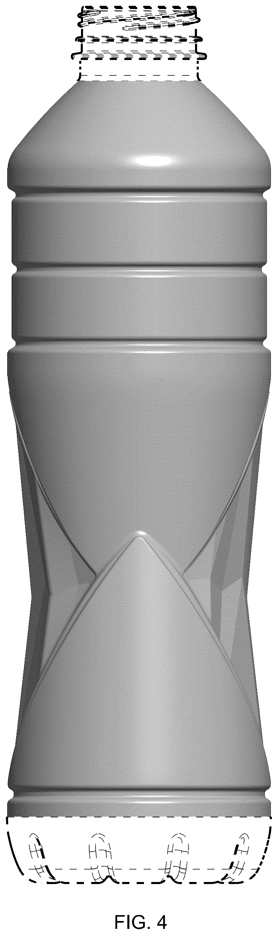 Patent USD1044505 Figure 4 – Beverage bottle