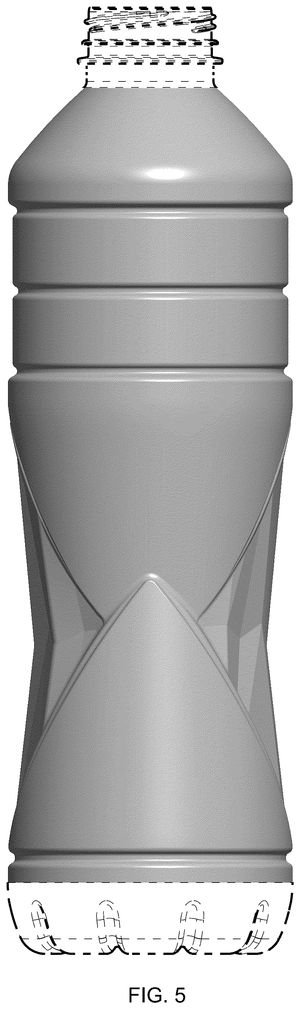 Patent USD1044505 Figure 5 – Beverage bottle