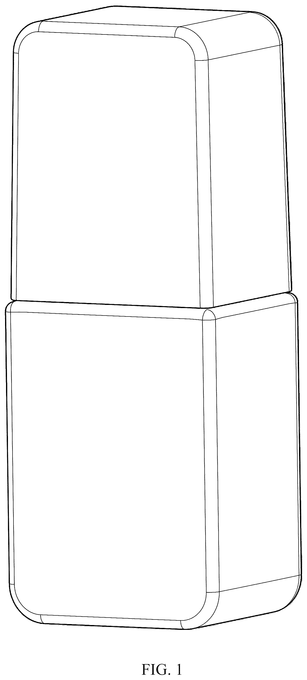 Patent USD1044506 Figure 1 – Container with cap