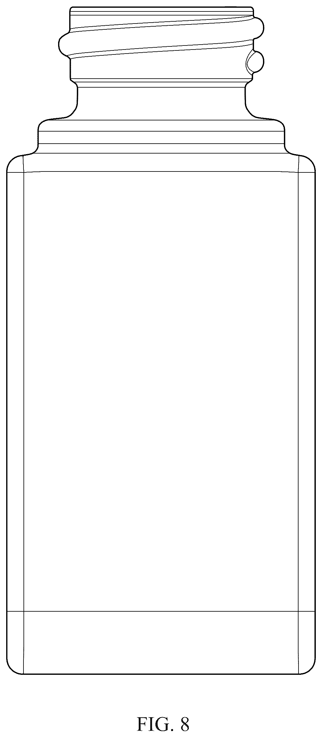 Patent USD1044506 Figure 8 – Container with cap
